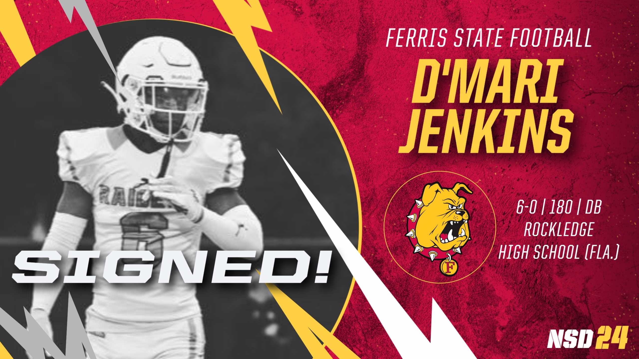 2024 Ferris State Football Signee: D'Mari Jenkins