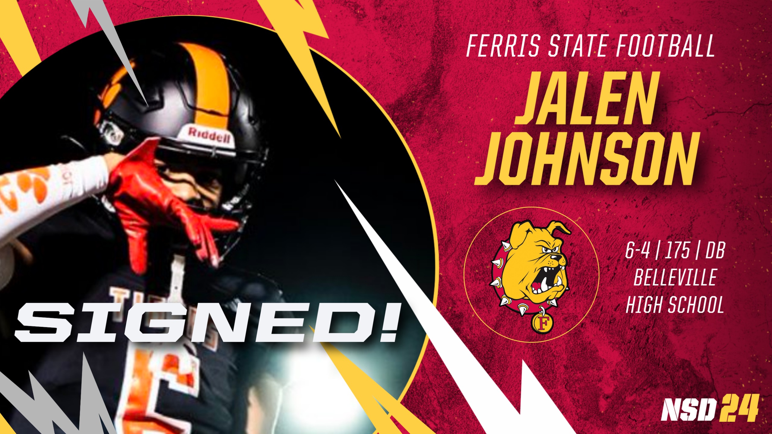 2024 Ferris State Football Signee: Jalen Johnson