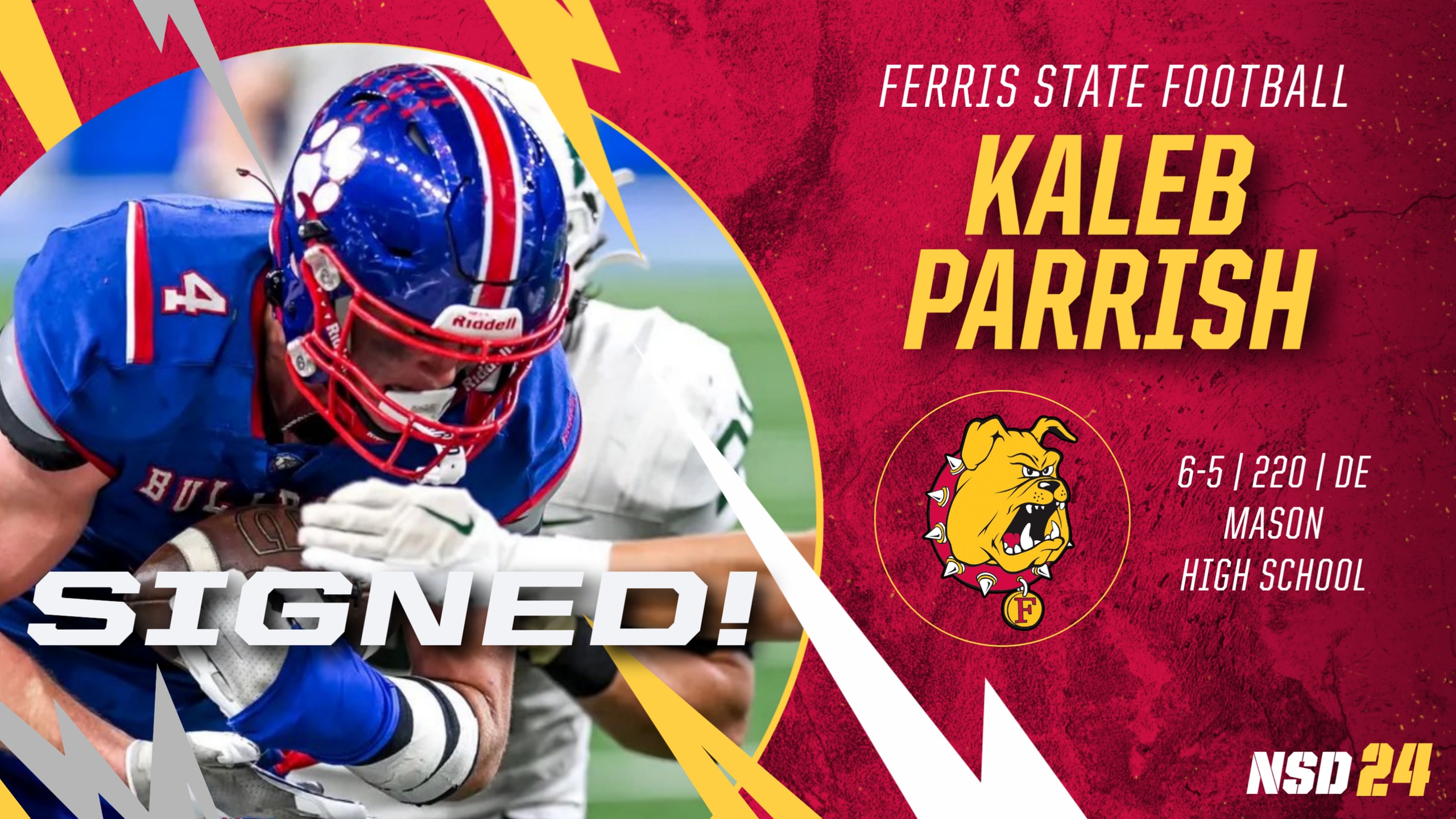 2024 Ferris State Football Signee: Kaleb Parrish