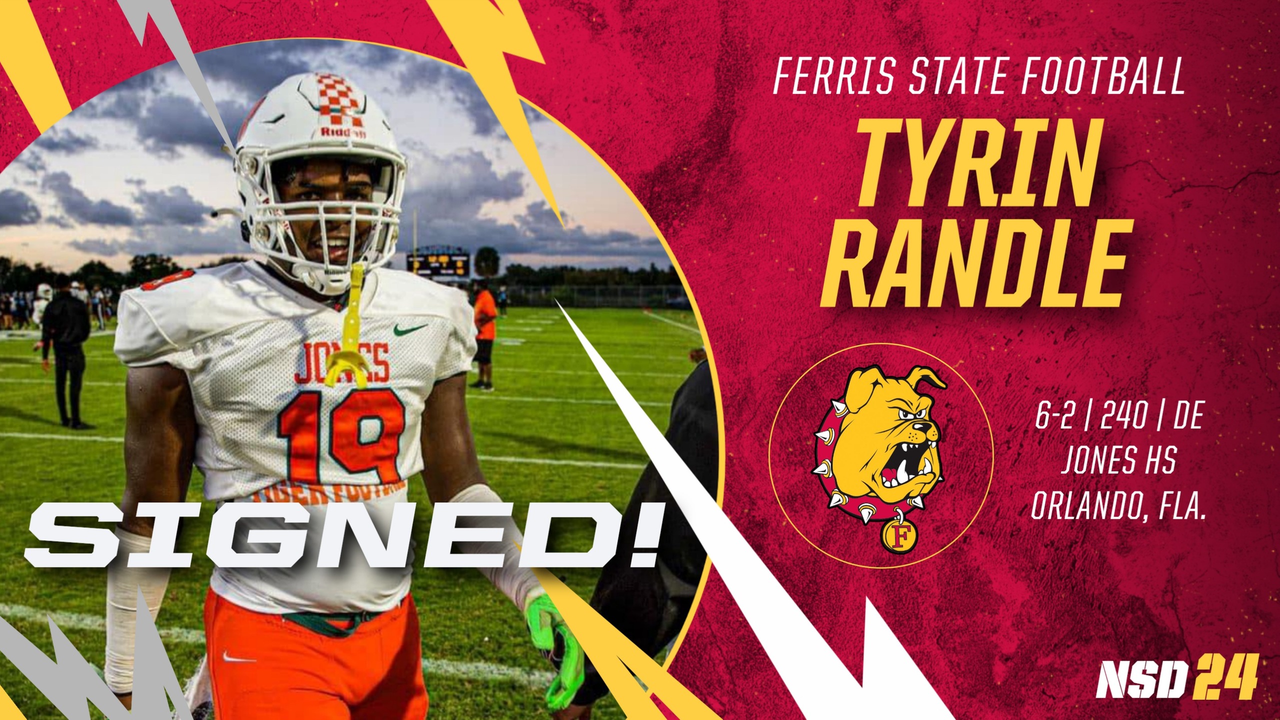 2024 Ferris State Football Signee: Tyrin Randle