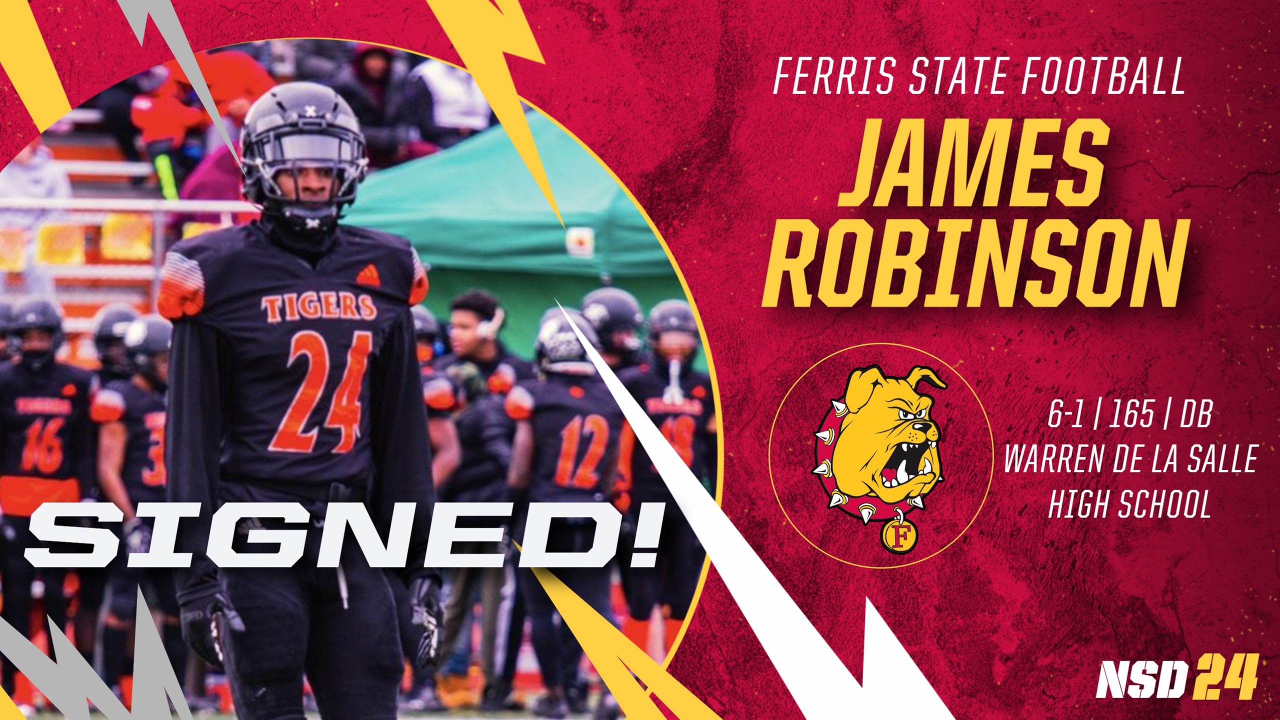 2024 Ferris State Football Signee: James Robinson