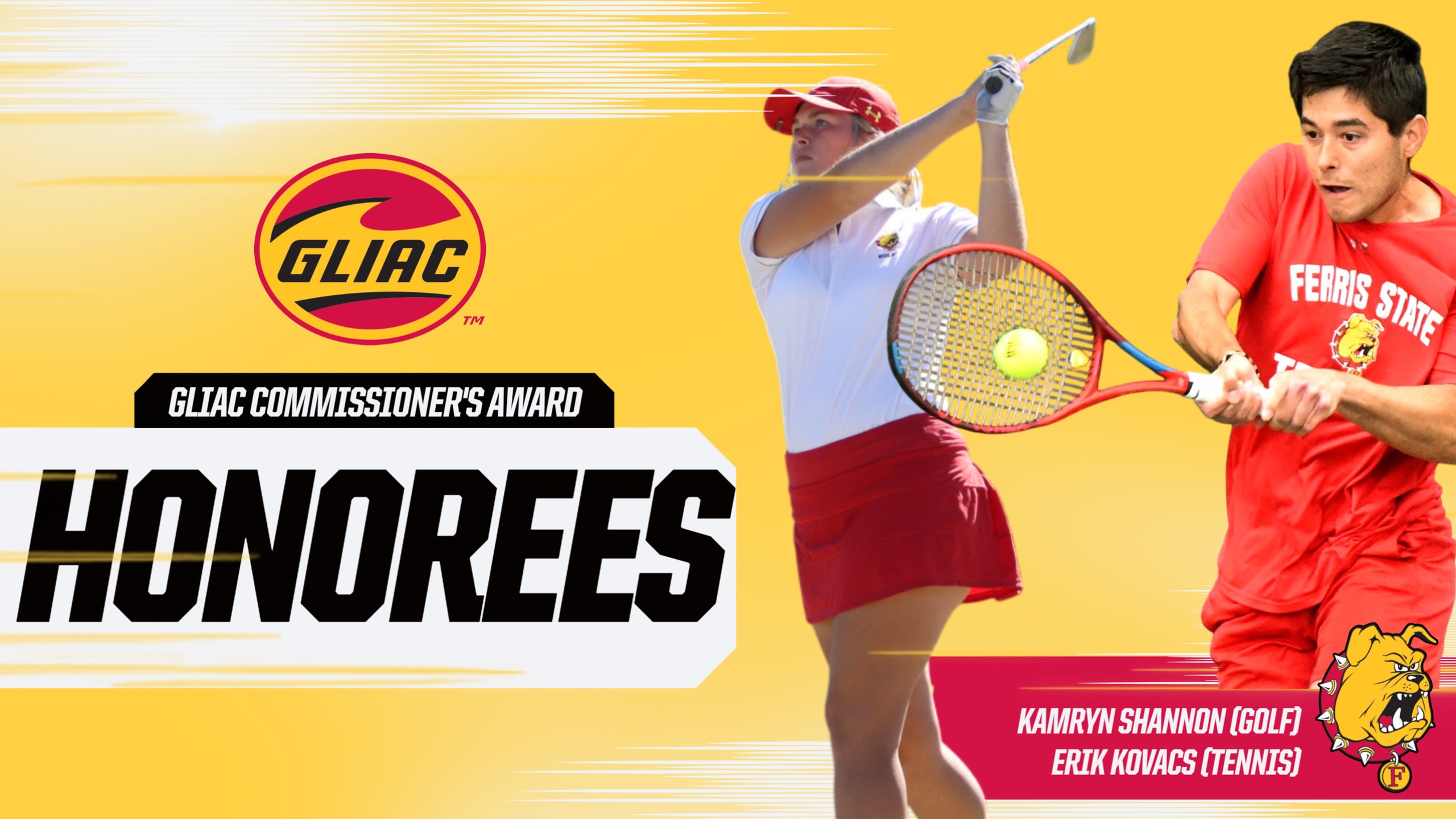 Two Ferris State Spring Standouts Tabbed As GLIAC Commissioner's Award Honorees