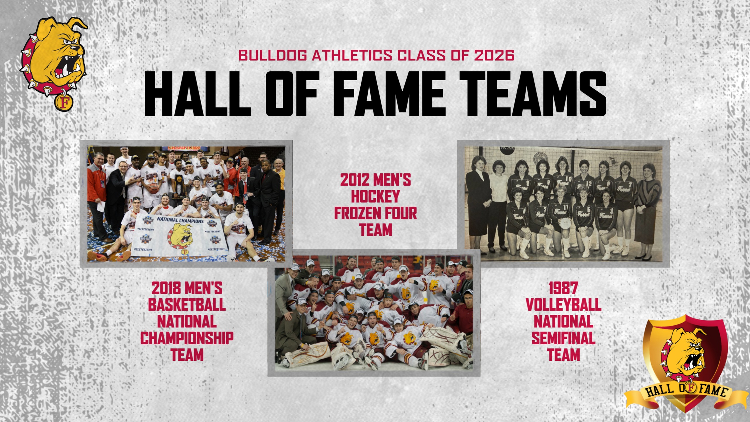 Three Historic Championship Teams Selected For Bulldog Athletics Hall Of Fame Induction This Fall