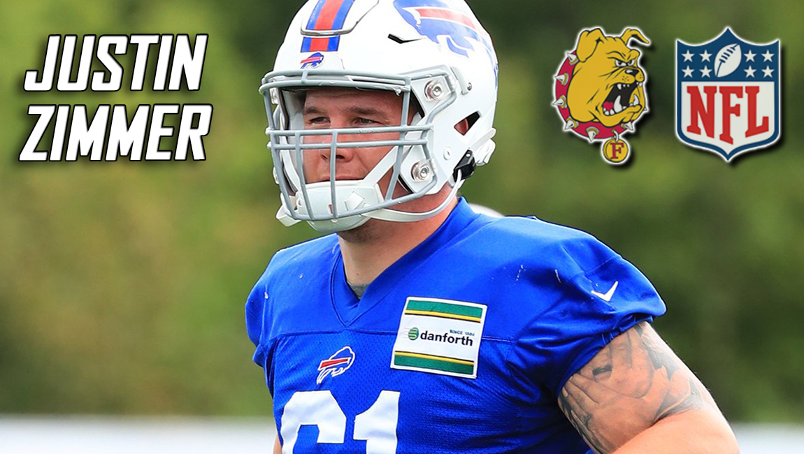 Justin Zimmer Becomes Ferris State's Fourth Alum On Active NFL Roster In Advance Of Season Opener