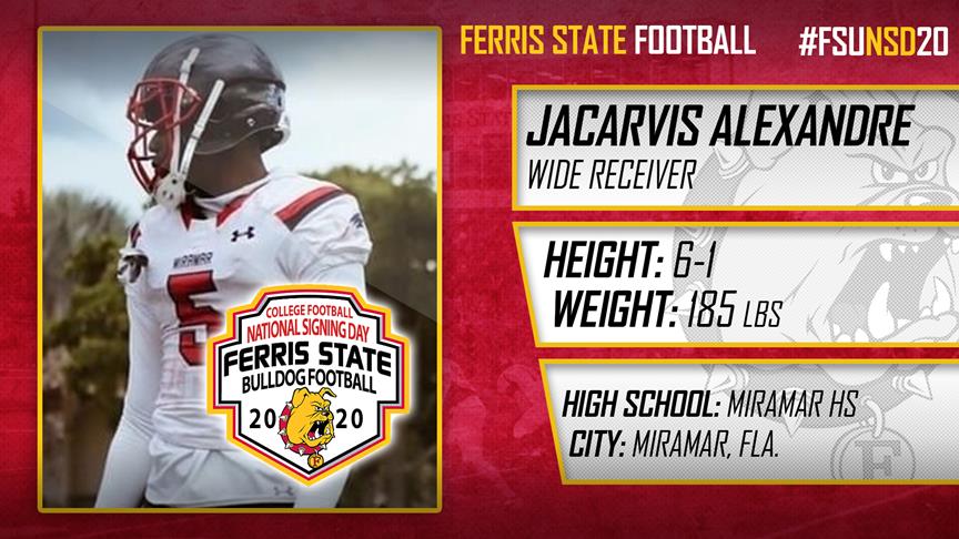 2020 Ferris State Football Signee: Jacarvis Alexandre
