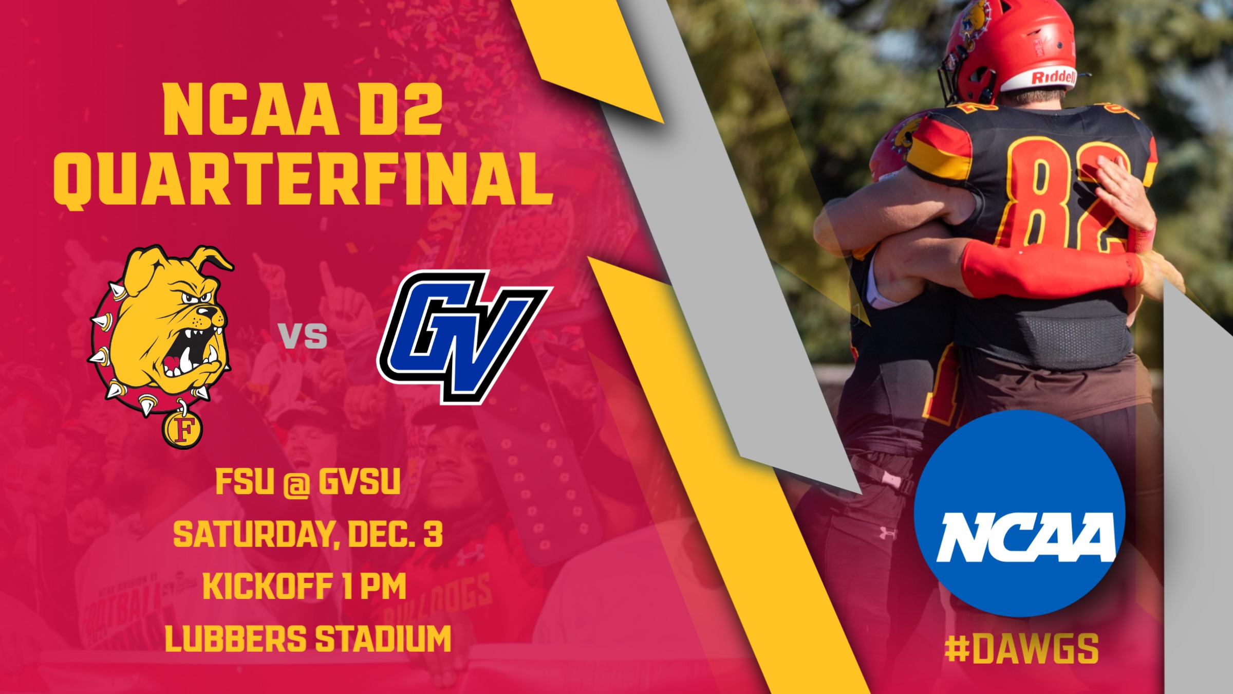 PREVIEW: Ferris State Visits Rival GVSU For National Quarterfinal This Saturday