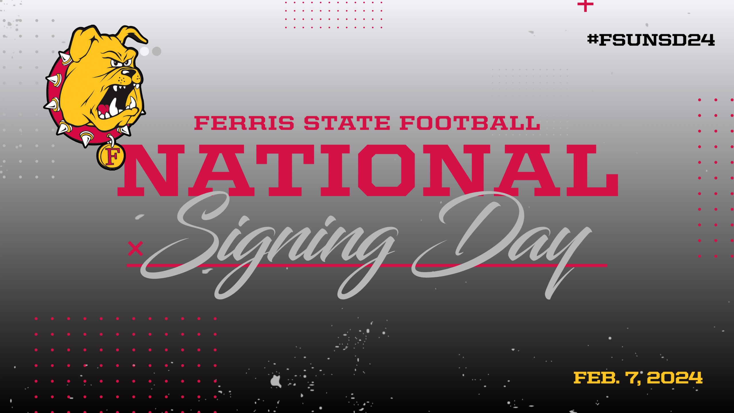 Watch The Ferris State Football National Signing Day Press Conference - Wednesday 2 pm ET