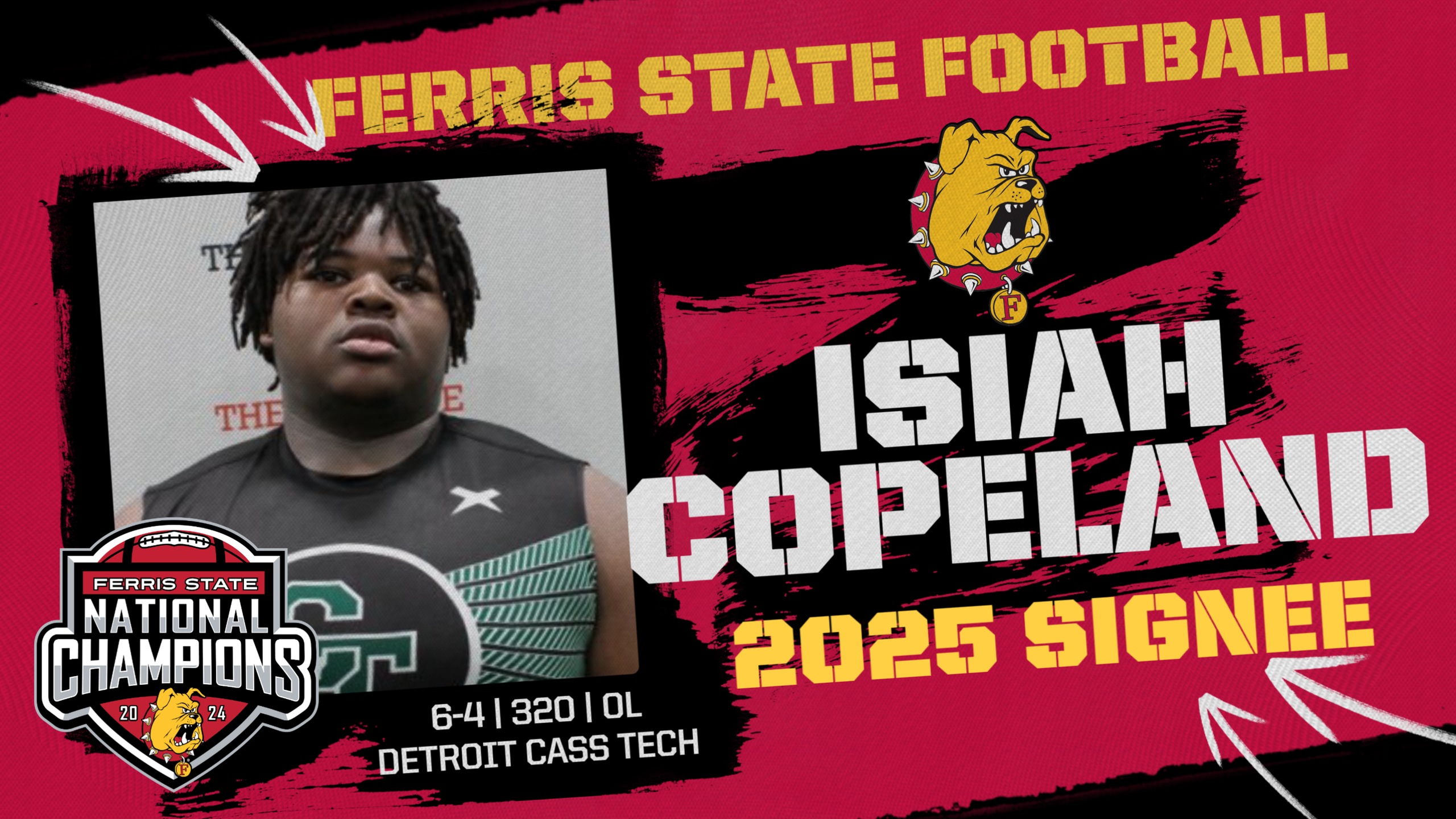 2025 Ferris State Football Signee: Isiah Copeland