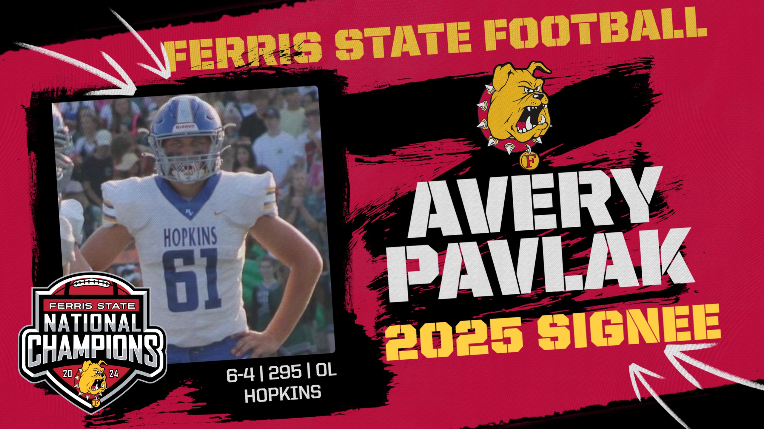 2025 Ferris State Football Signee: Avery Pavlak