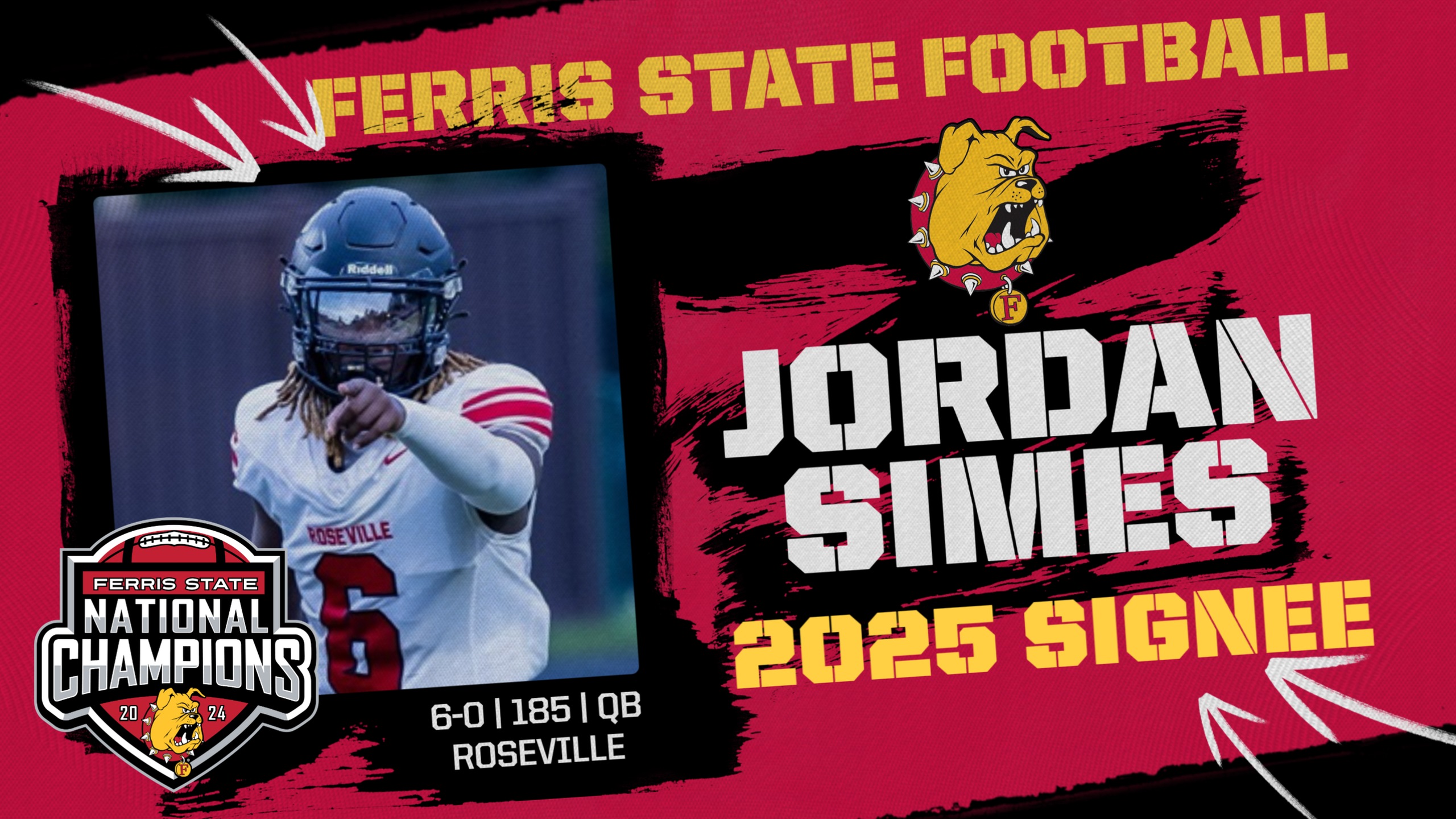 2025 Ferris State Football Signee: Jordan Simes