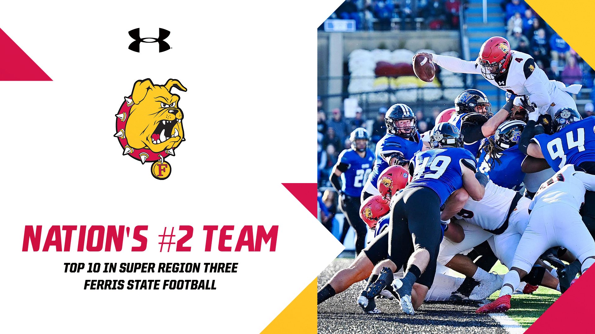 Ferris State Moves Up To #2 In Nation And Listed Among Region's Top 10 Teams