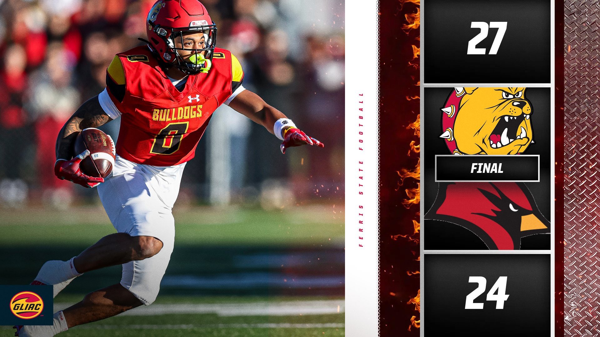 #1 Ferris State Clinches Share Of GLIAC Championship With Hard-Fought Home Win Over SVSU