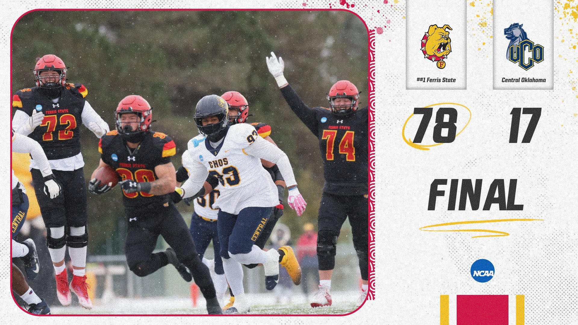 PLAYOFF WIN! Ferris State Dominates Central Oklahoma To Reach Regional Title Game