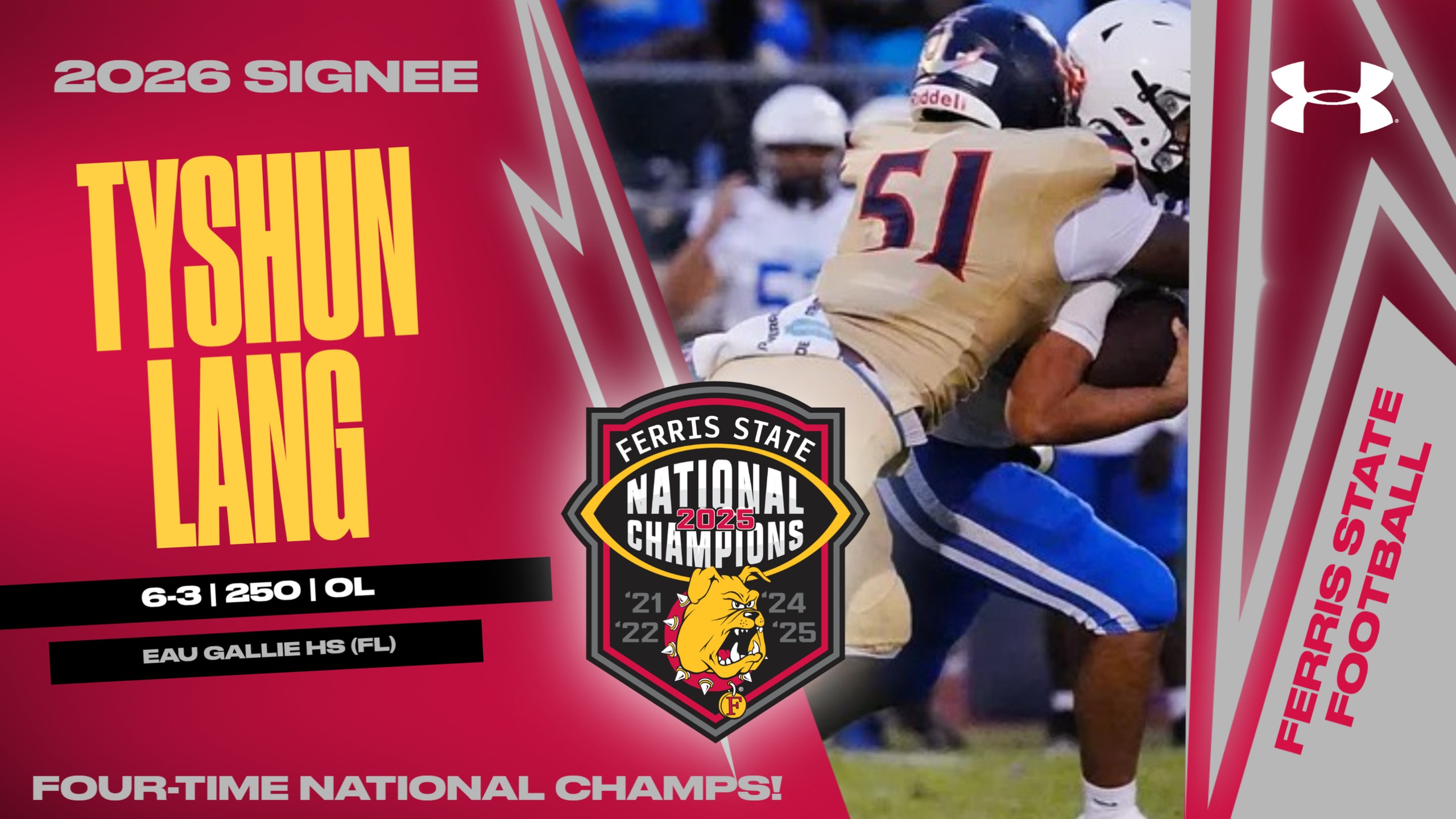 2026 Ferris State Football Signee: Tyshun Lang