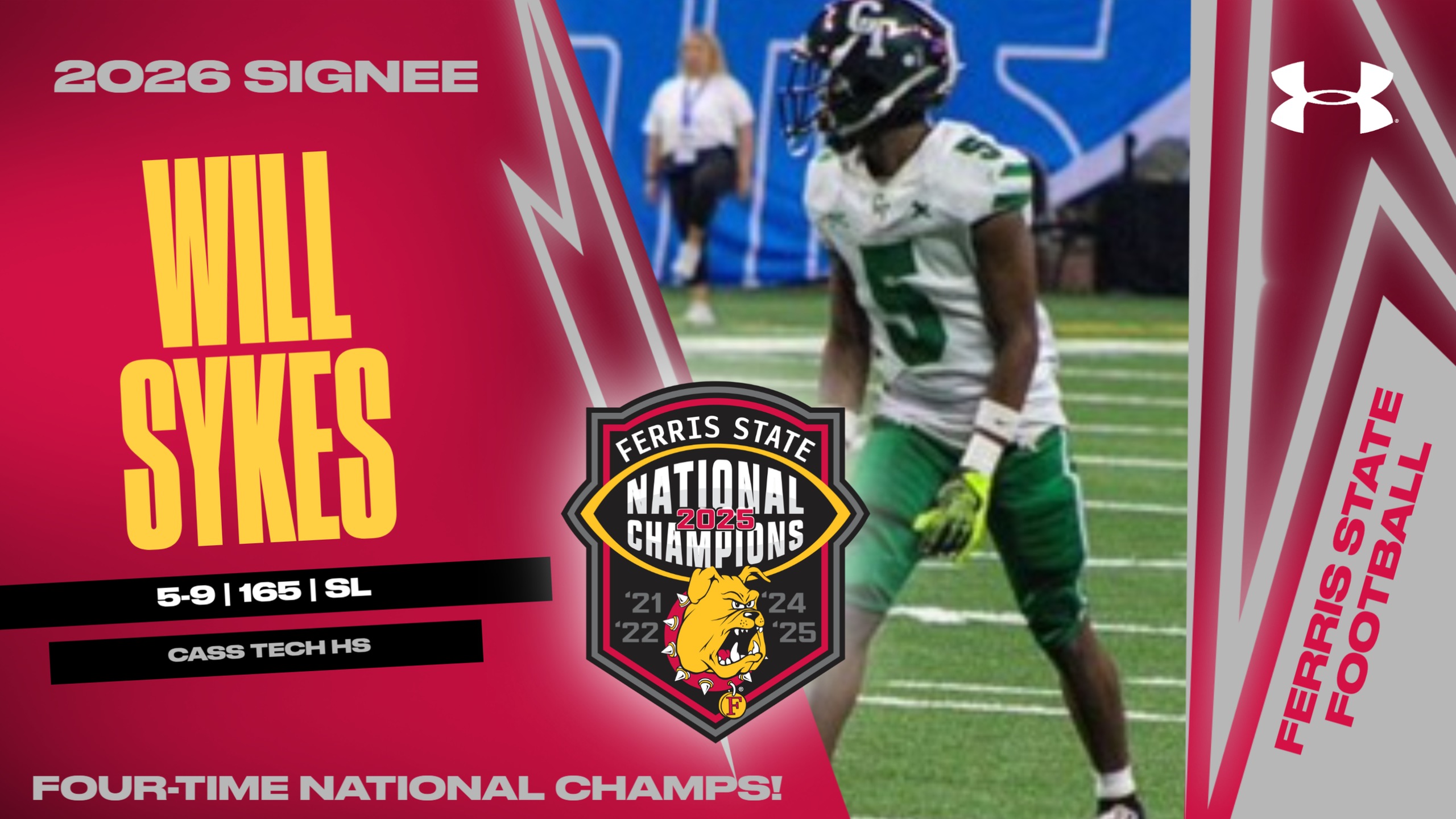 2026 Ferris State Football Signee: Will Sykes, Jr.