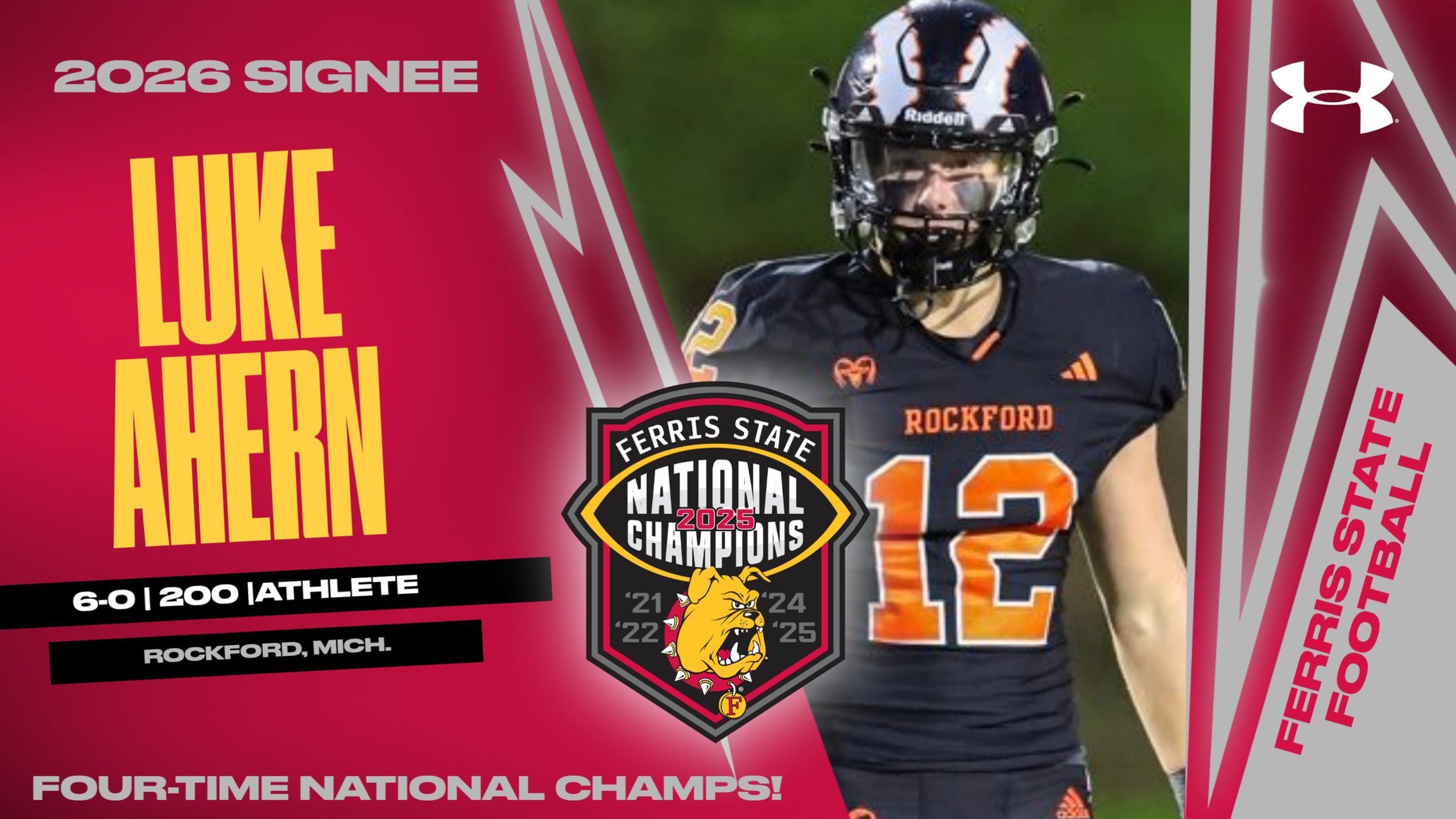 2026 Ferris State Football Signee: Luke Ahern
