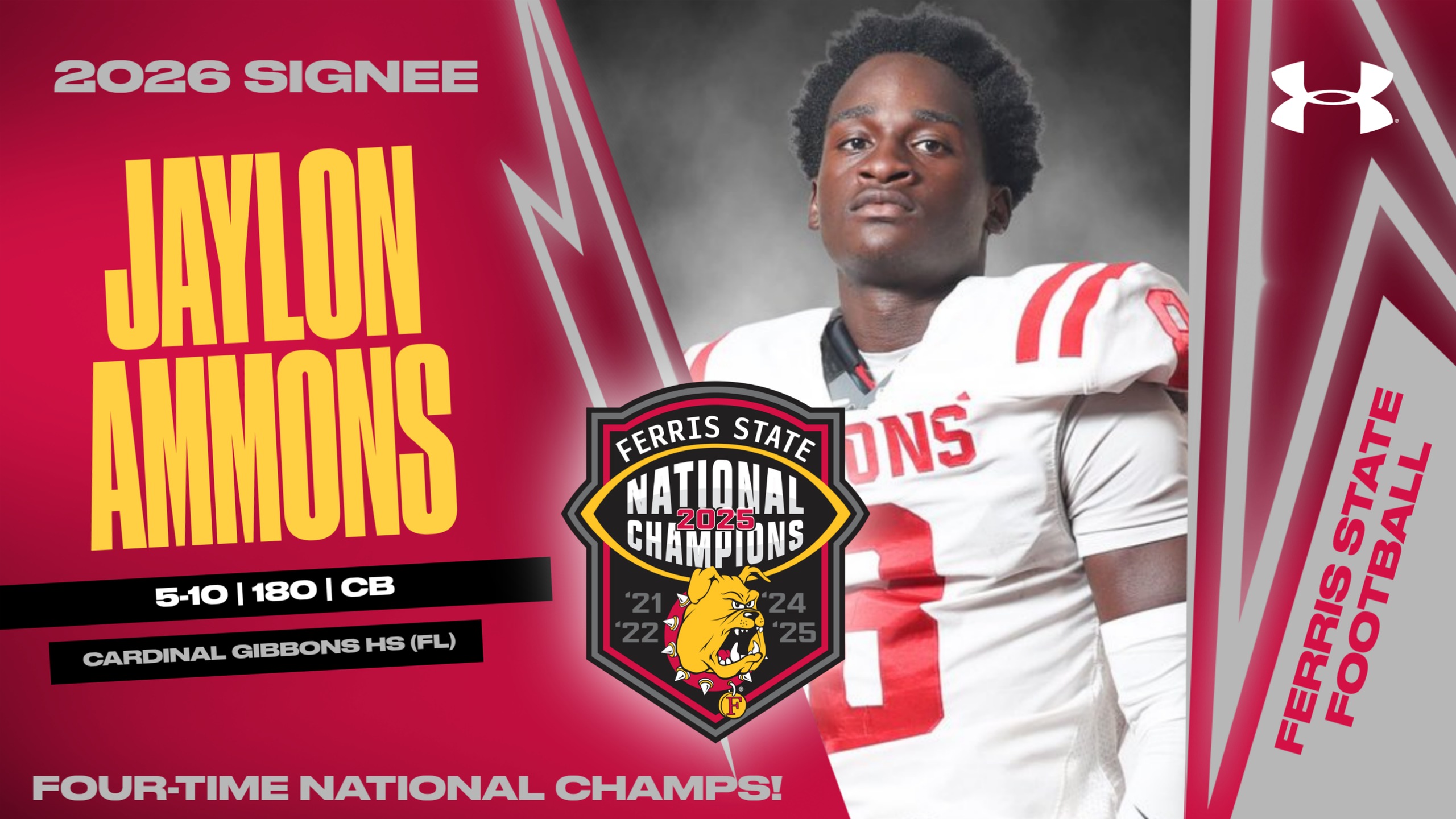 2026 Ferris State Football Signee: Jaylon Ammons