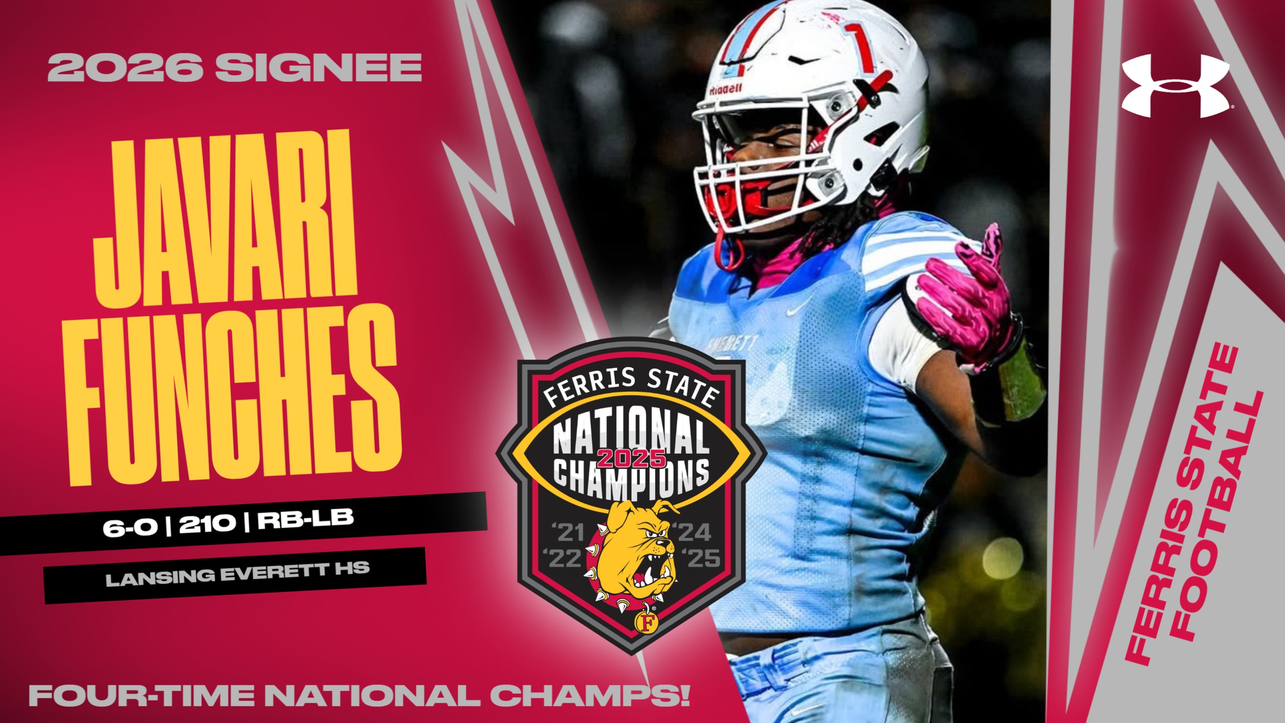 2026 Ferris State Football Signee: Javari Funches