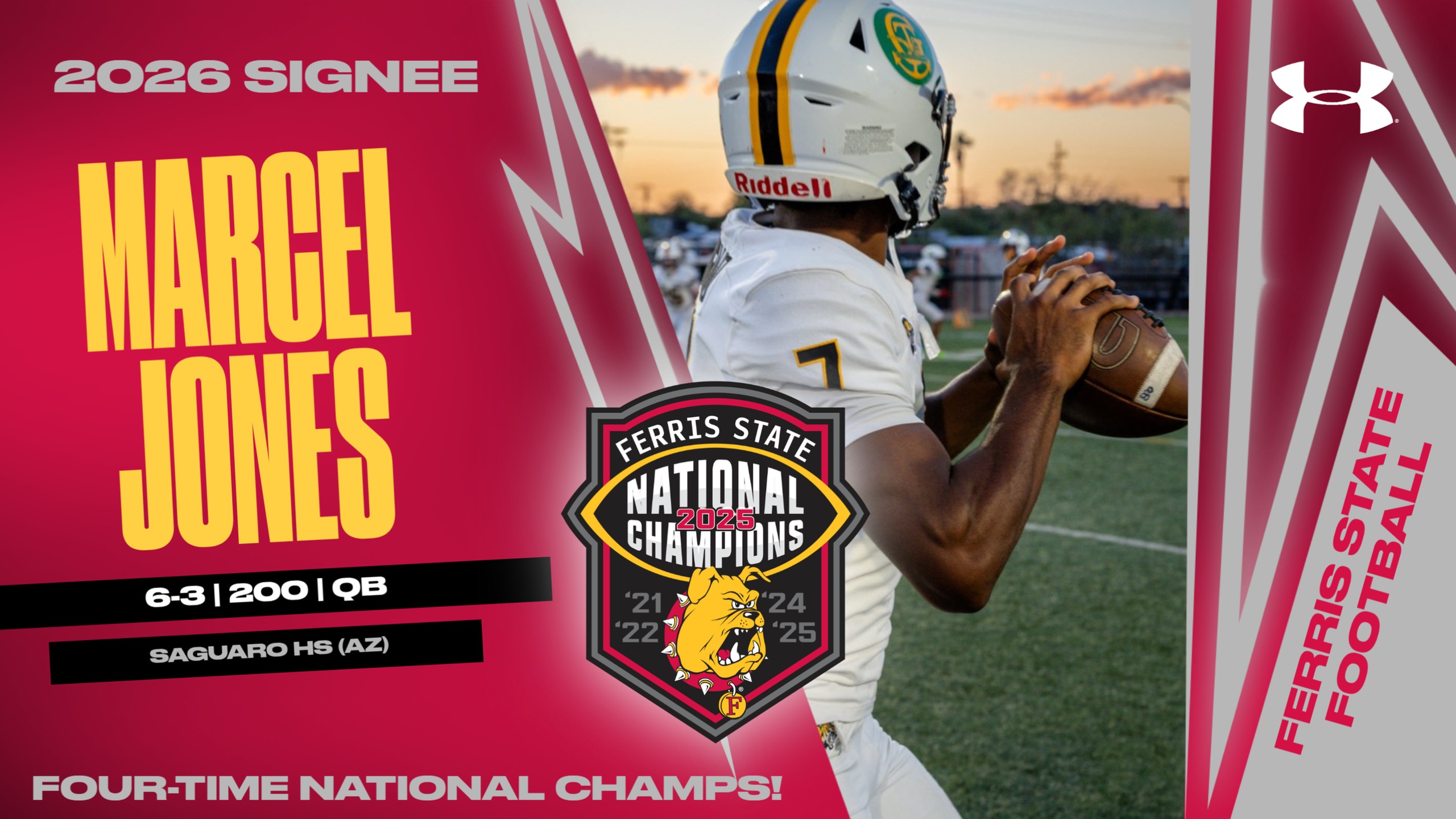 2026 Ferris State Football Signee: Marcel Jones