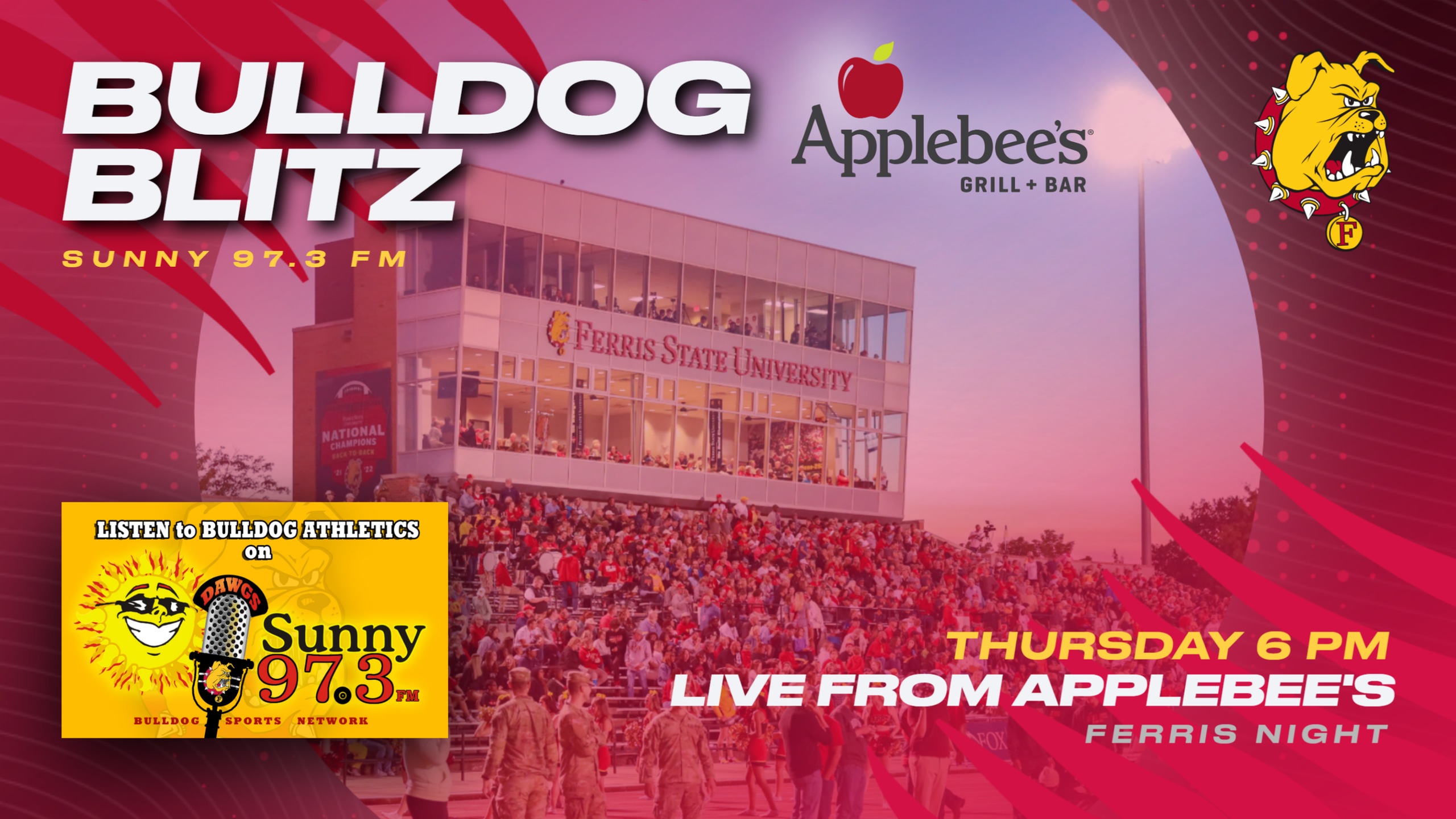 Special Episode Of The Bulldog Blitz Football Radio Show Airs Thursday Night Live From Applebee's
