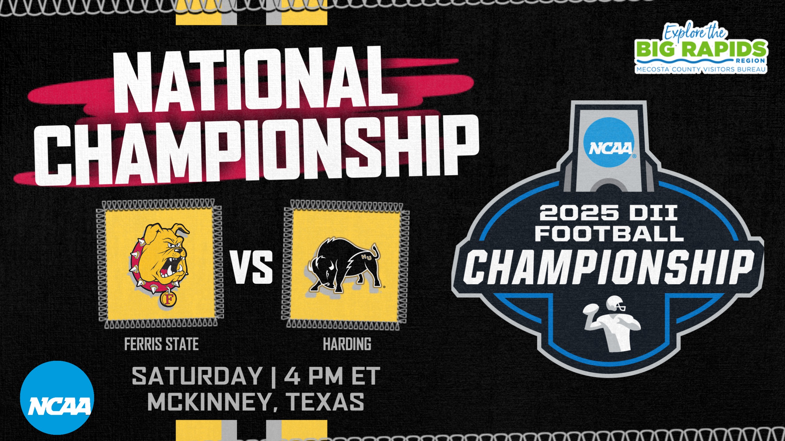 GAMEDAY: Ferris State vs Harding - NCAA D2 National Championship