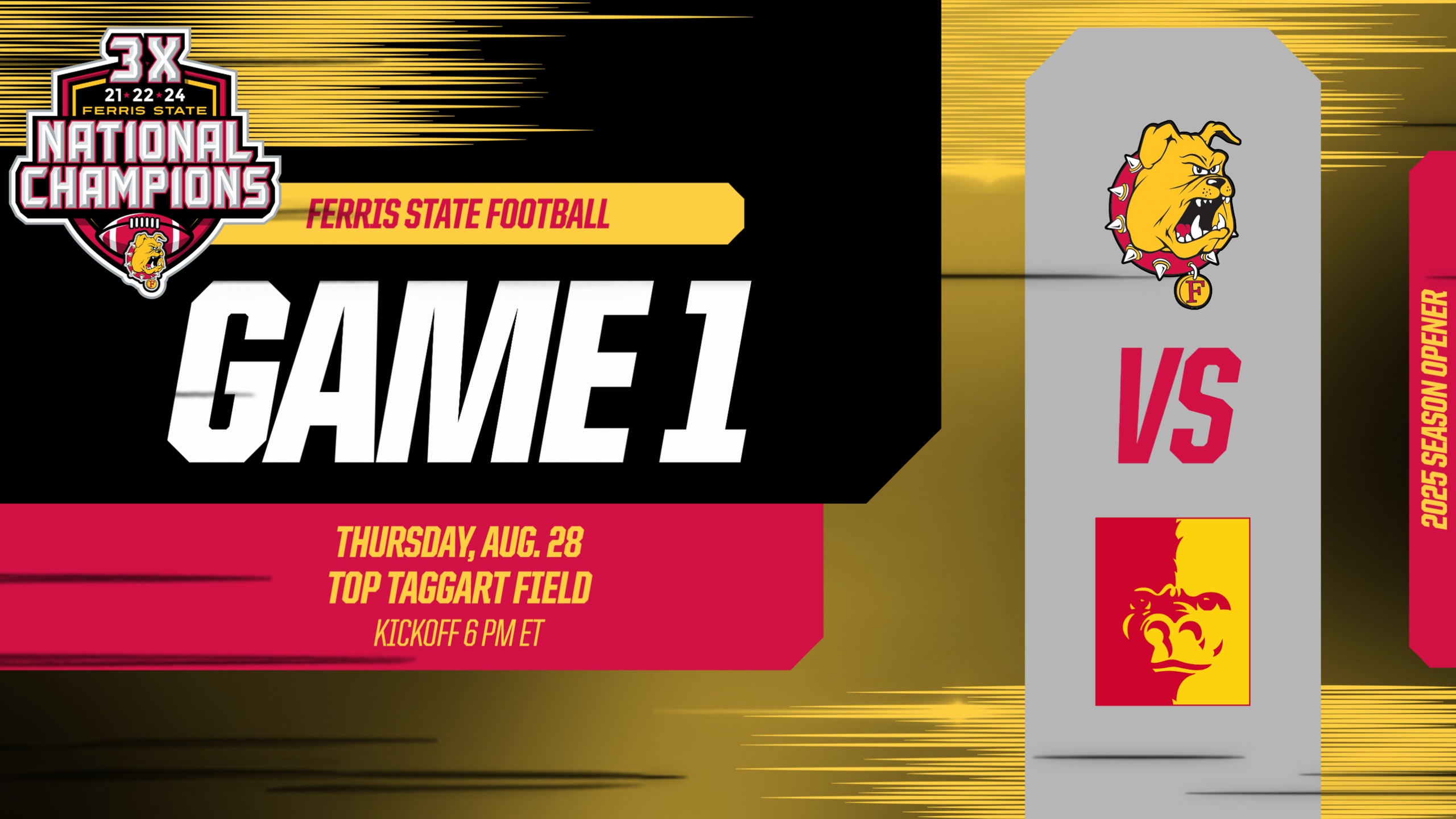 PREVIEW: Ferris State Hosts Pitt State On Thursday Night In Season Opener