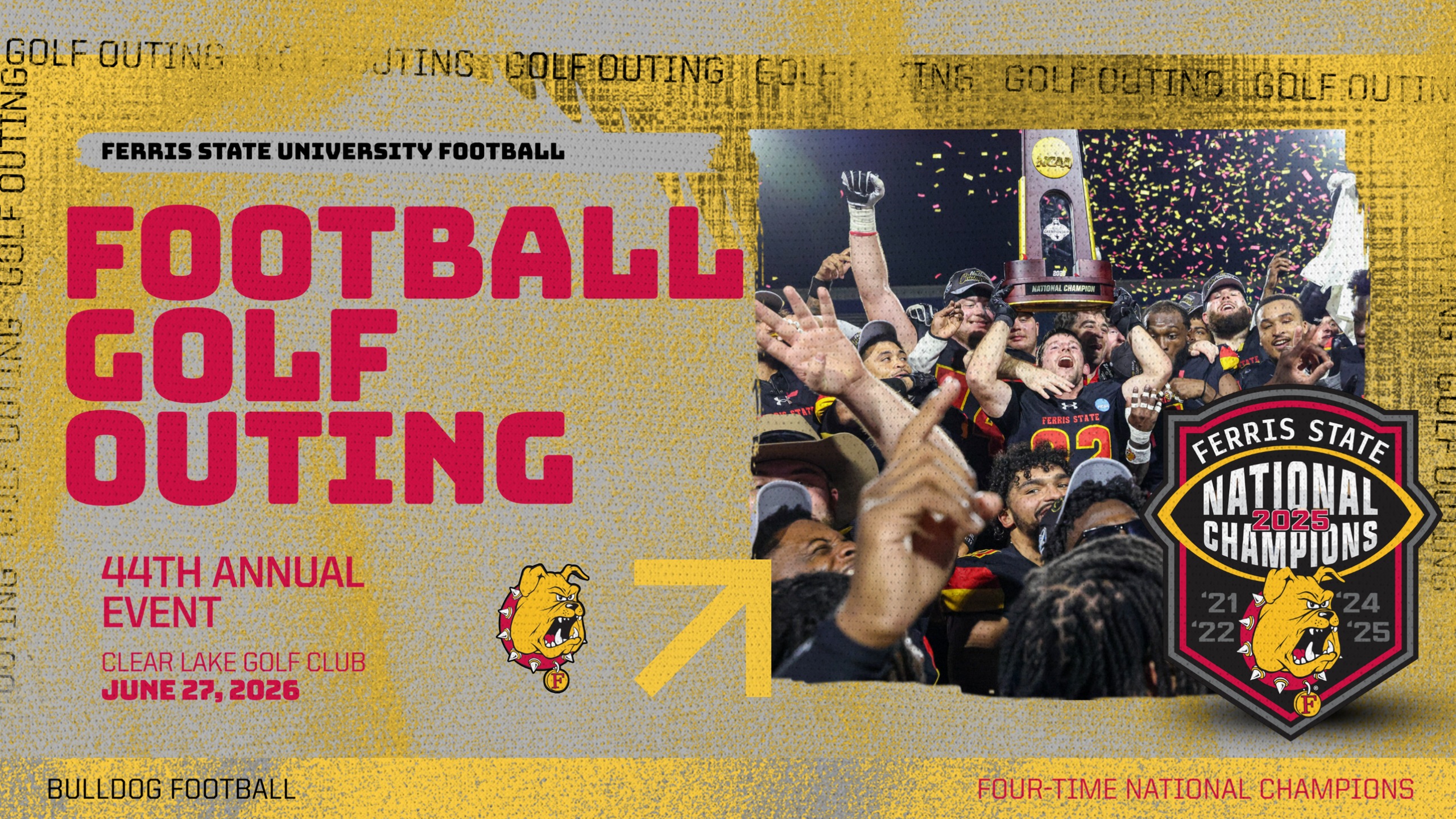 SIGN UP NOW! Registration Underway For 44th Annual Ferris State Football Golf Outing!