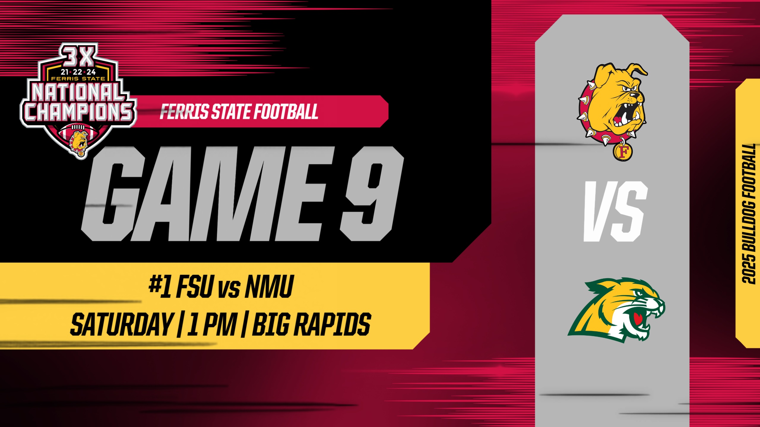 PREVIEW: #1 Ferris State Hosts Northern Michigan For Senior Day This Saturday