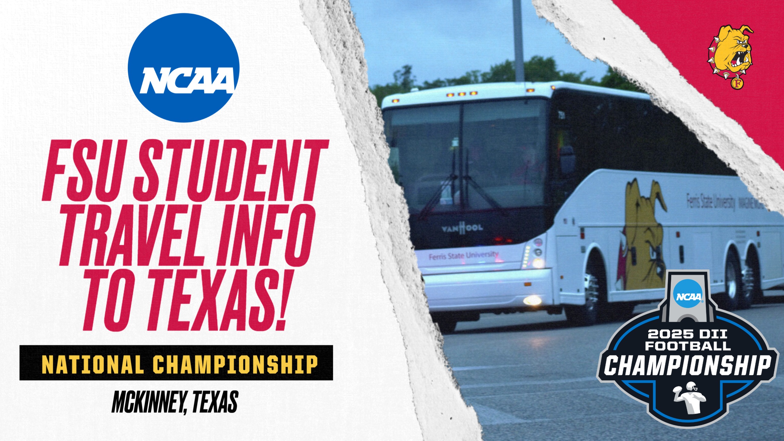 Ferris State D2 Football National Championship Student Lottery For Travel