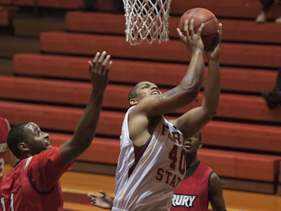 FSU's Justin Keenan looks to score in Sunday's regional semifinal (Photo by Ed Hyde)