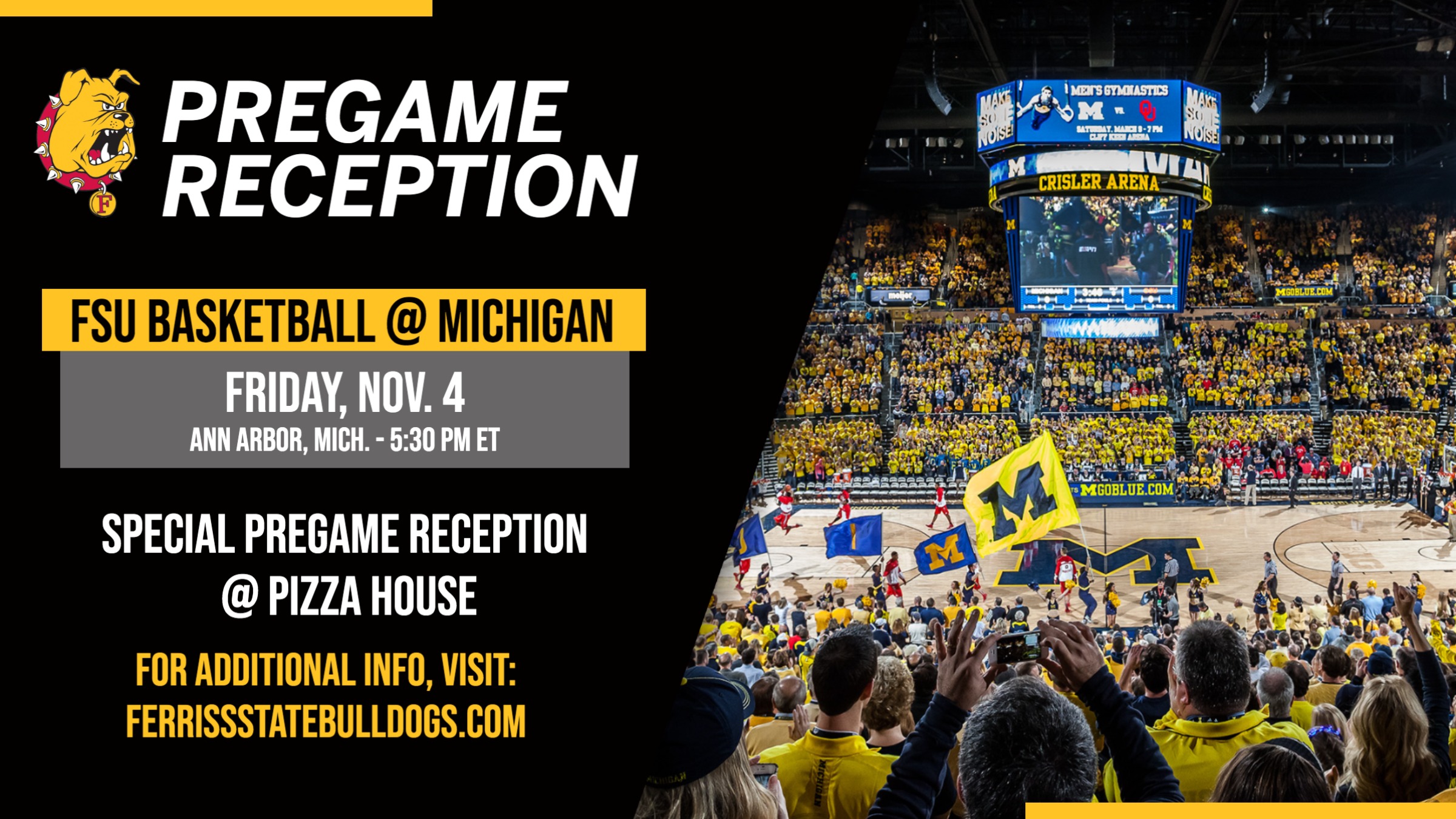 FSU Alumni Association Holding Special Pregame Reception Prior To Hoops Game At Michigan Friday