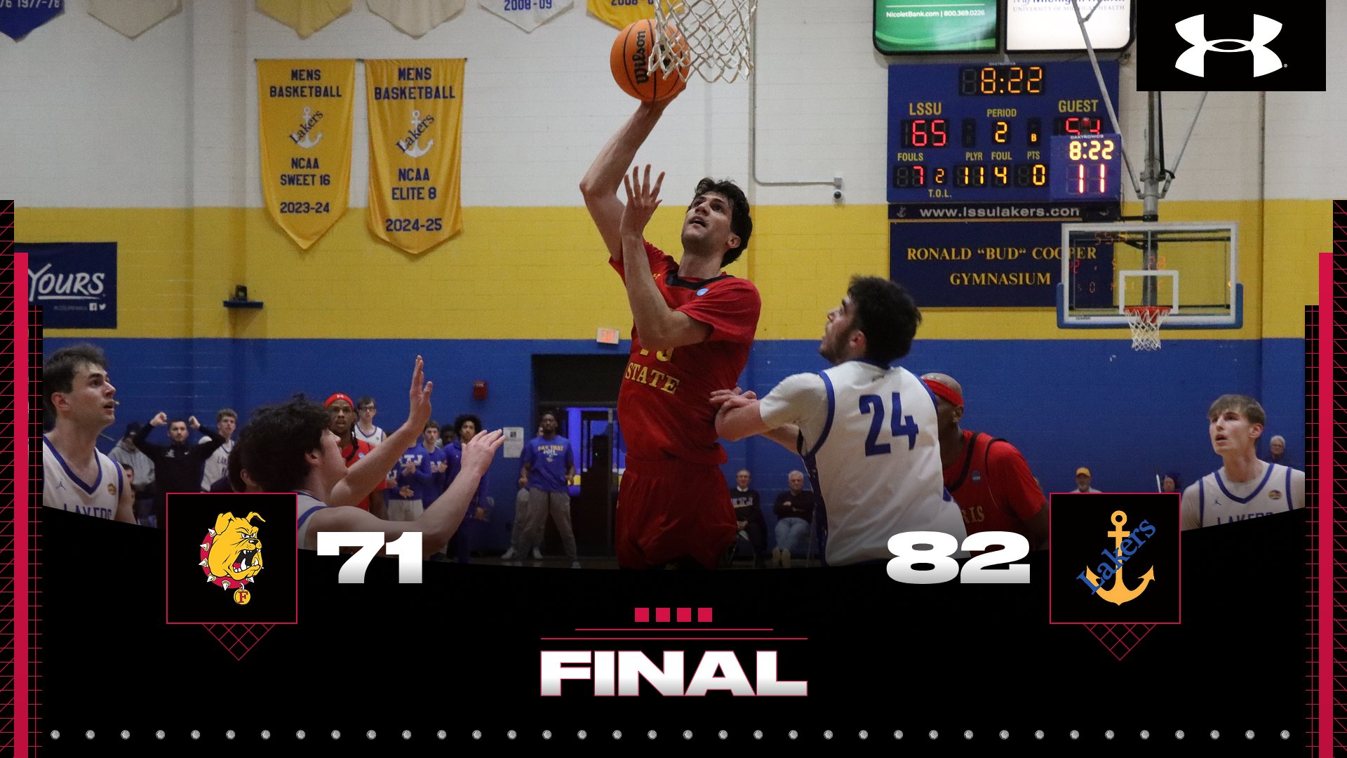Ferris State Falls On The Road In GLIAC Play At Lake Superior State