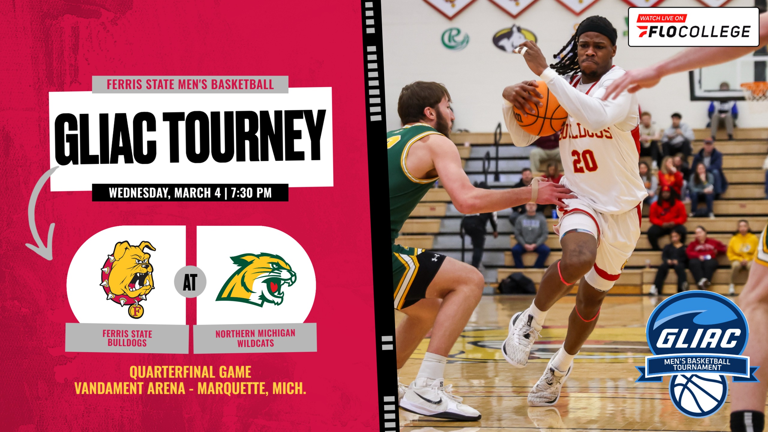 Ferris State To Make 12th Consecutive GLIAC Men's Basketball Tourney Appearance