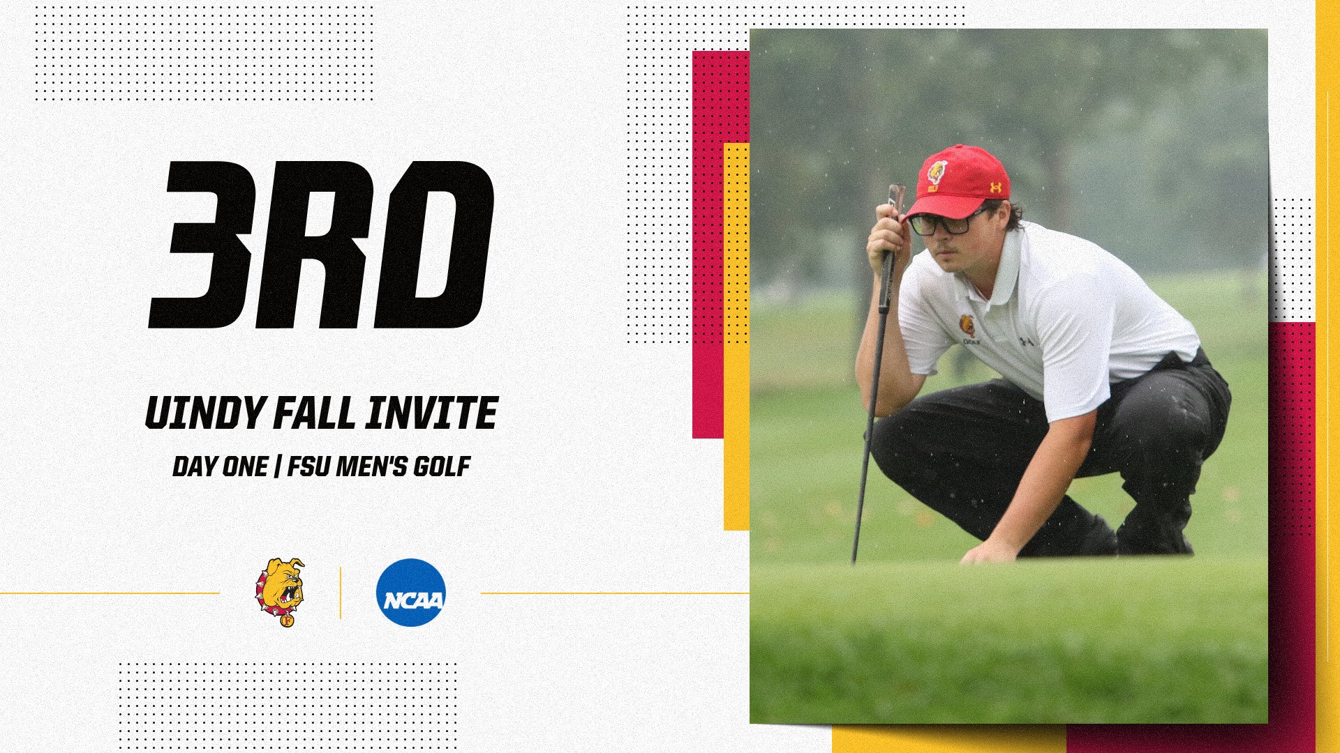 Ferris State Men's Golf Third After Day One Play At UIndy Fall Invite