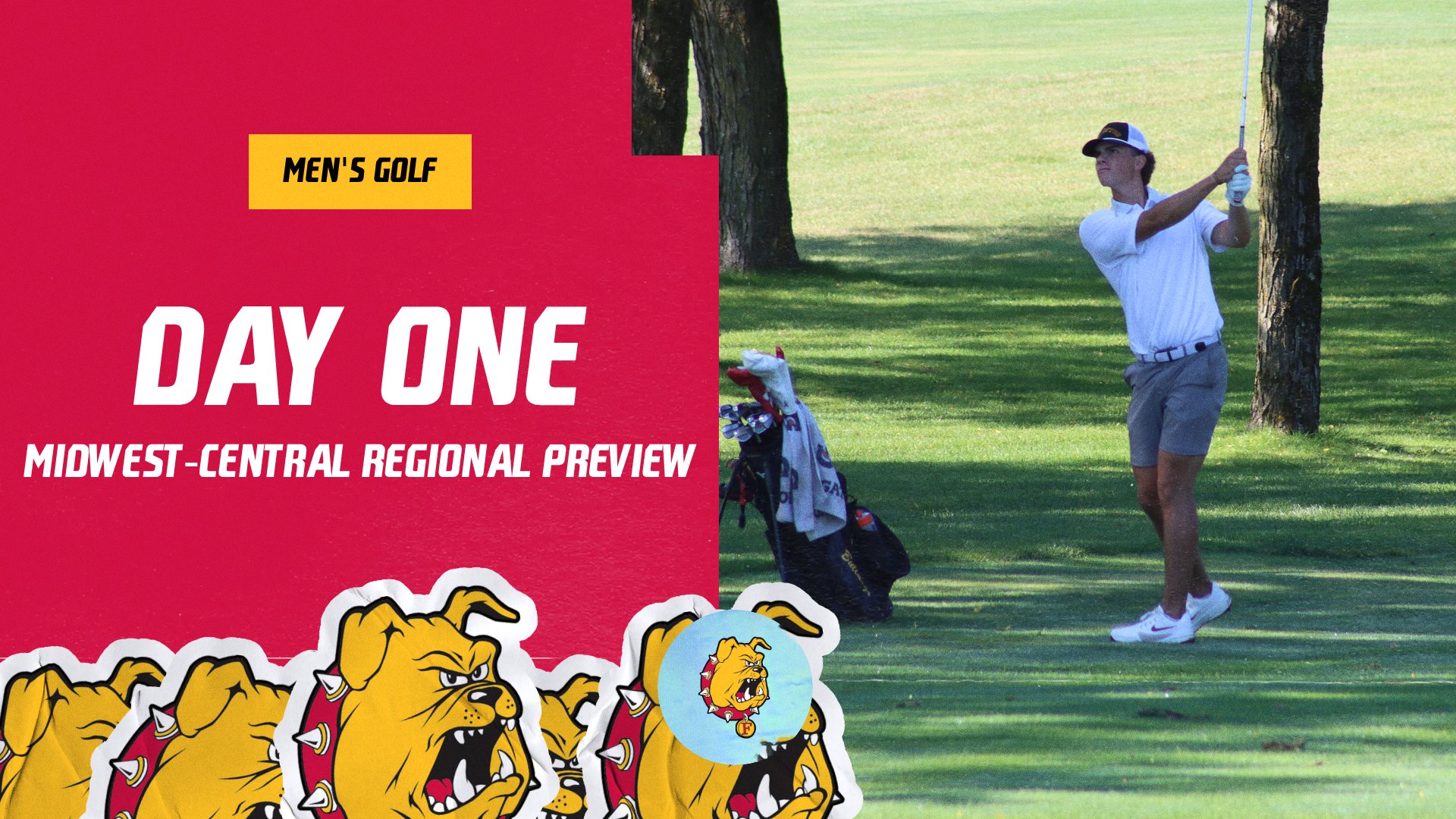 Ferris State Men's Golf Concludes Day One Play At Midwest-Central Regional Preview