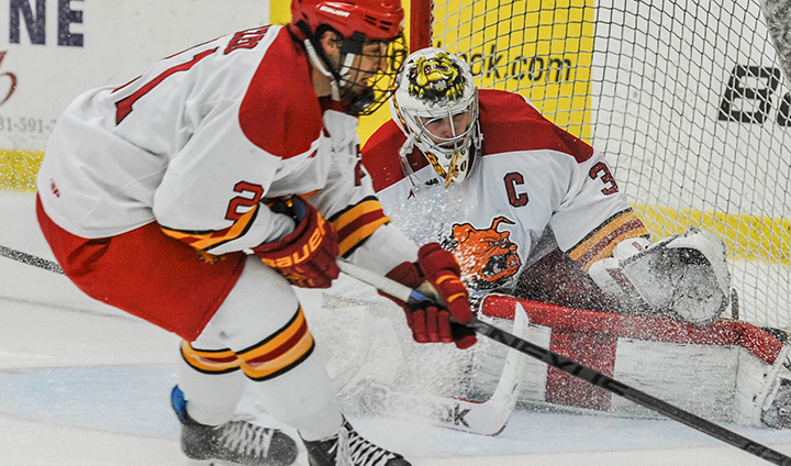 Ferris State Hockey Battles Wisconsin To Overtime Deadlock In Weekend Opener