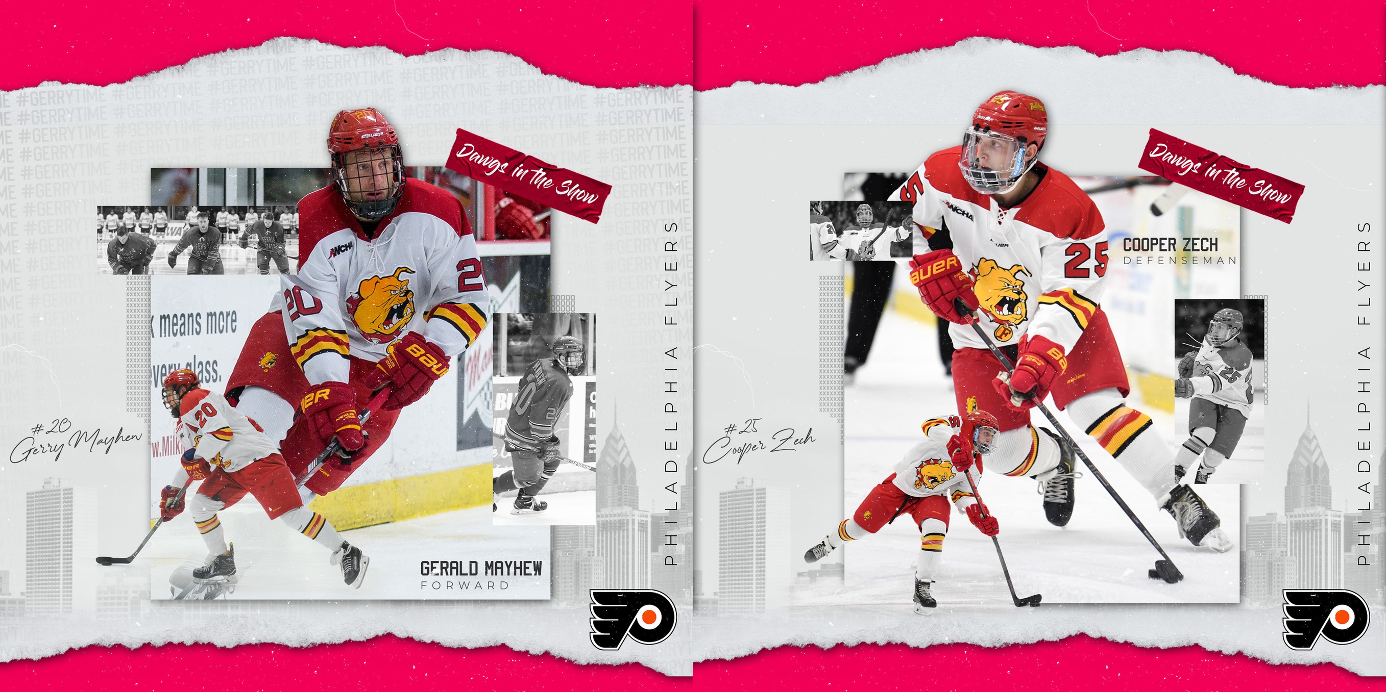 Former Bulldogs Mayhew, Zech Sign NHL Deals With Philadelphia Flyers