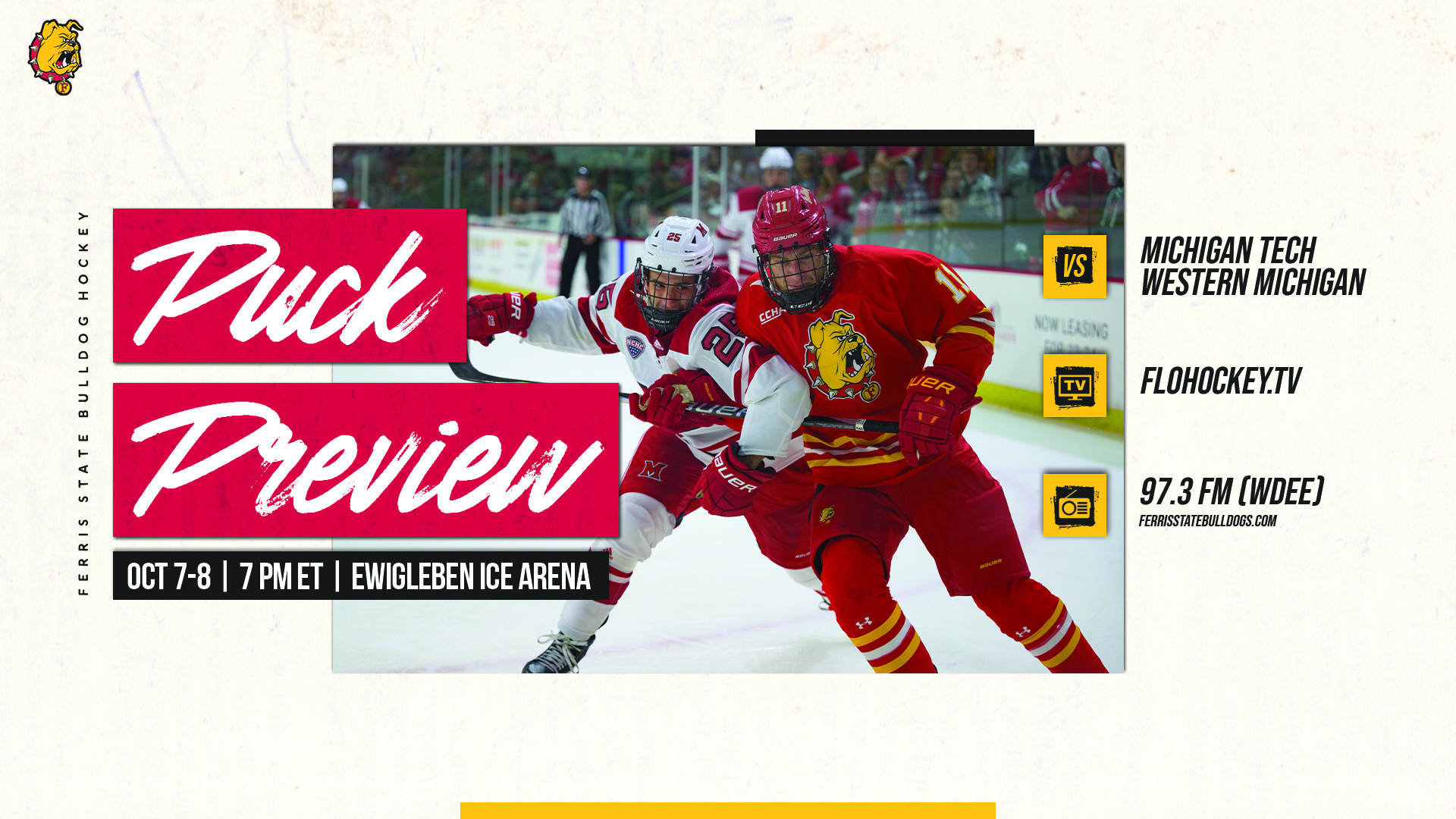 Puck Preview | Ferris State Opens Home Schedule With Non-Conference Weekend Twinbill