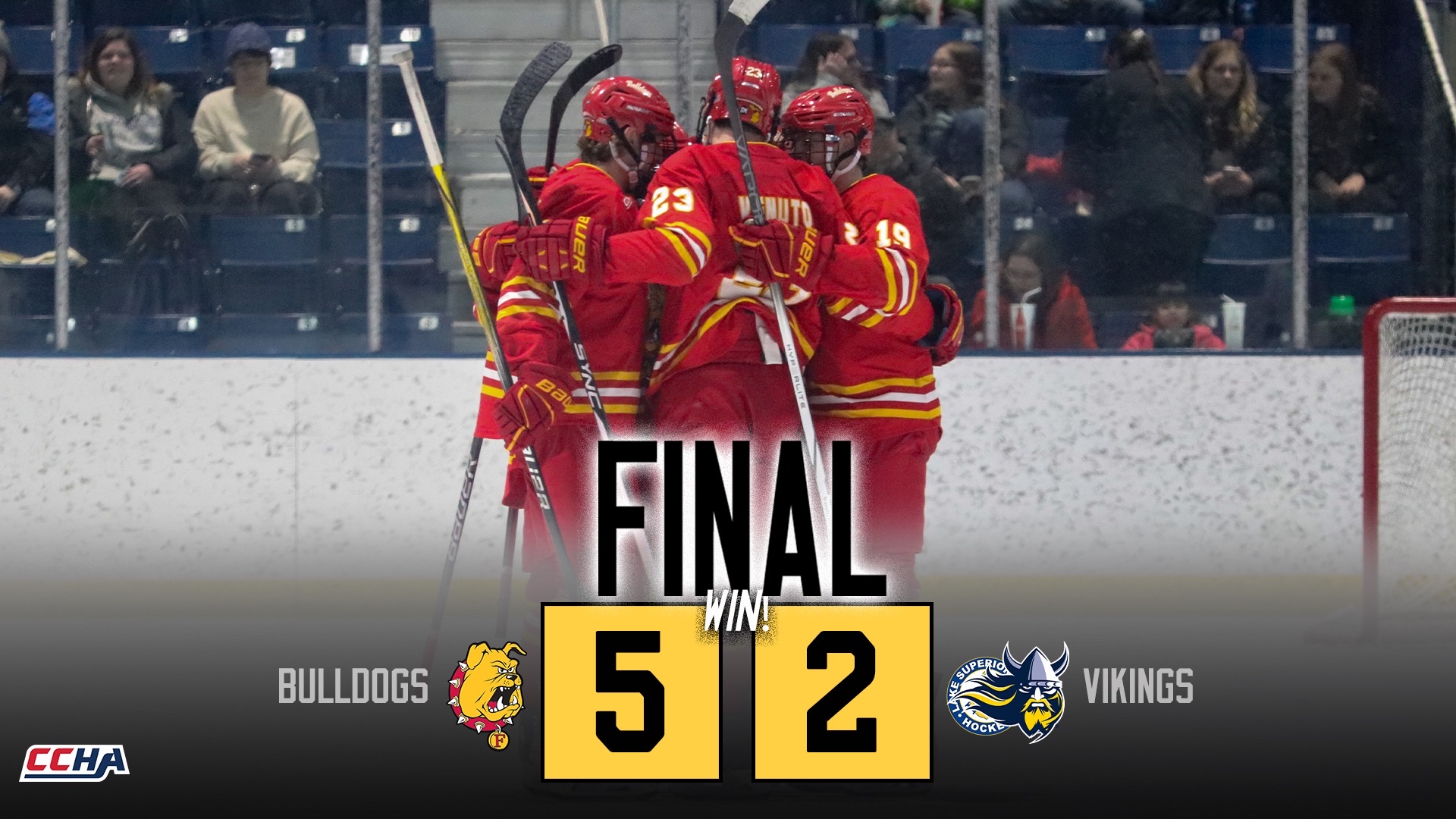 Bulldog Hockey Tops Augustana 5-2 in First Ever Game at Midco Arena