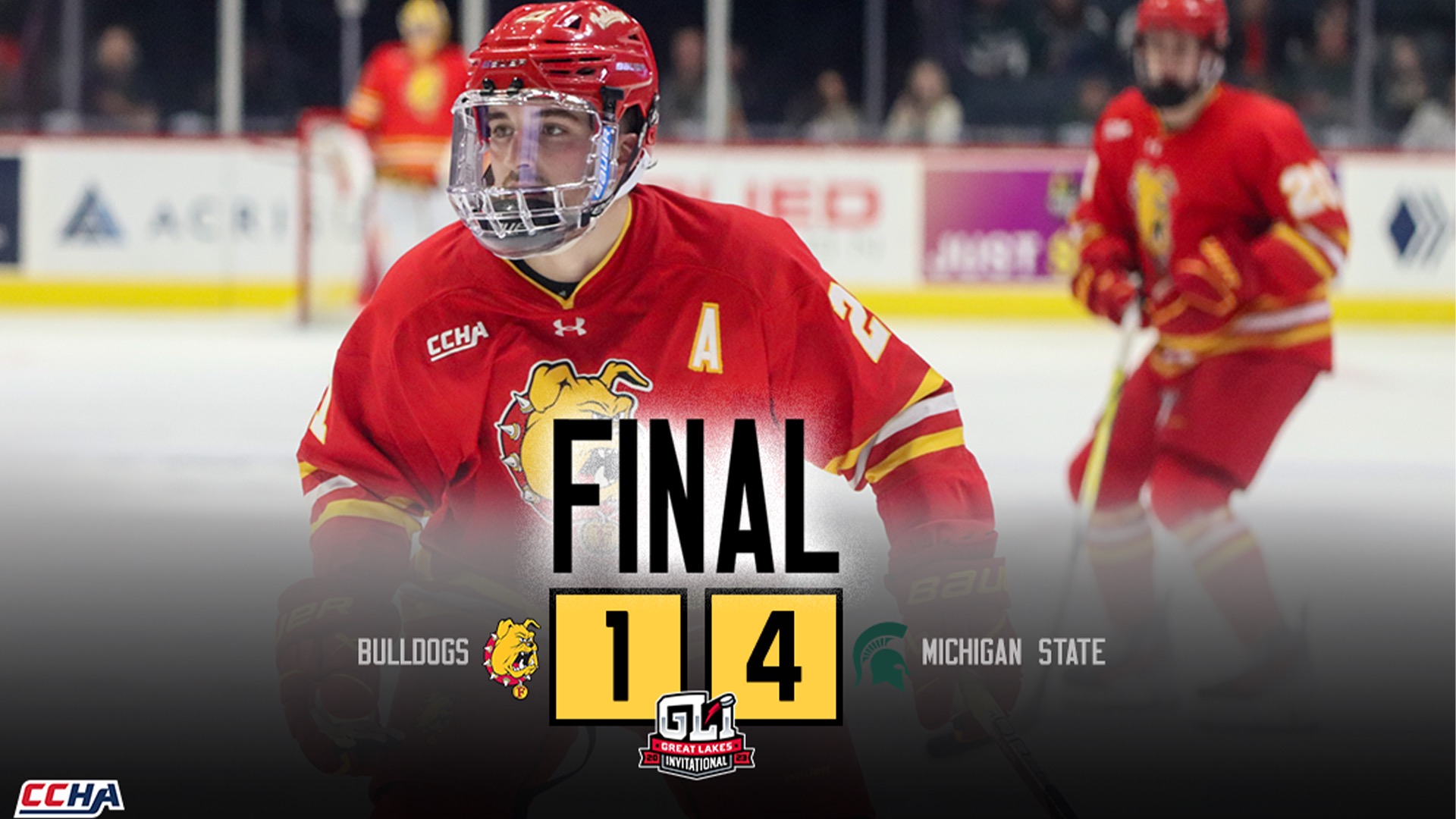 Bulldog Hockey Falls in GLI Semifinal Against Michigan State