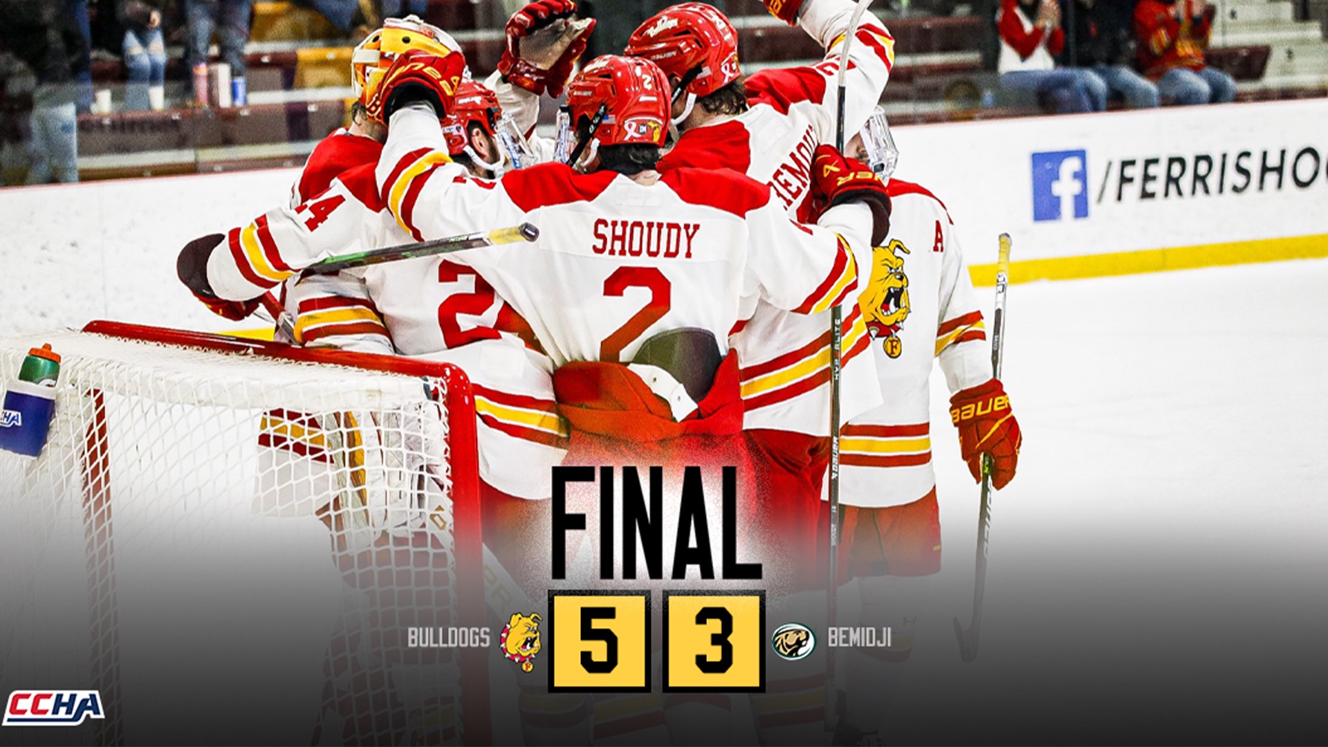 Bulldog Hockey Earns 5-3 Victory Over Bemidji State In Home CCHA Contest