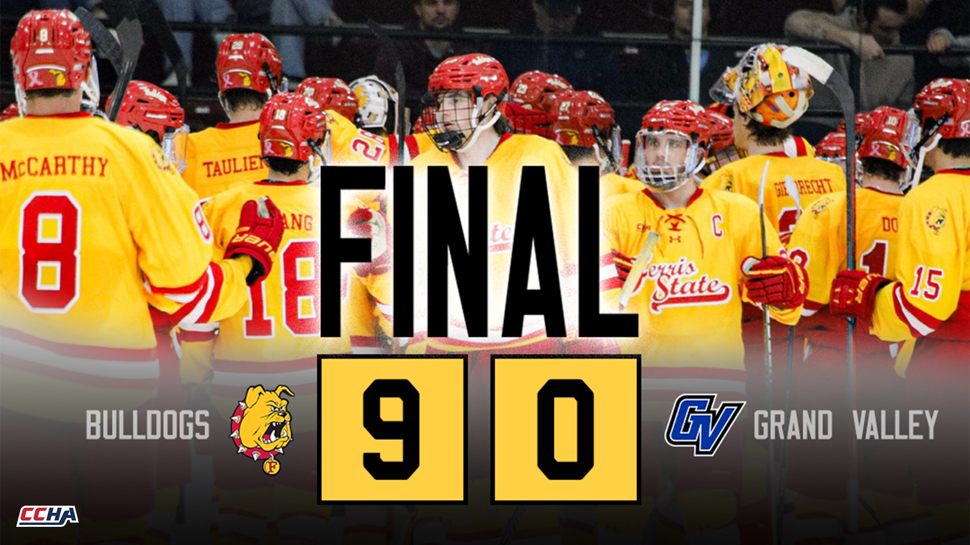 Bulldogs Cruise to 9-0 Victory In Anchor-Bone On Ice Exhibition Game Against Grand Valley