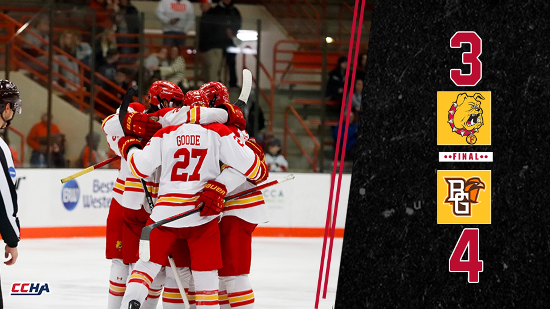 Bulldog Hockey Falls To Bowling Green In CCHA Weekend Finale