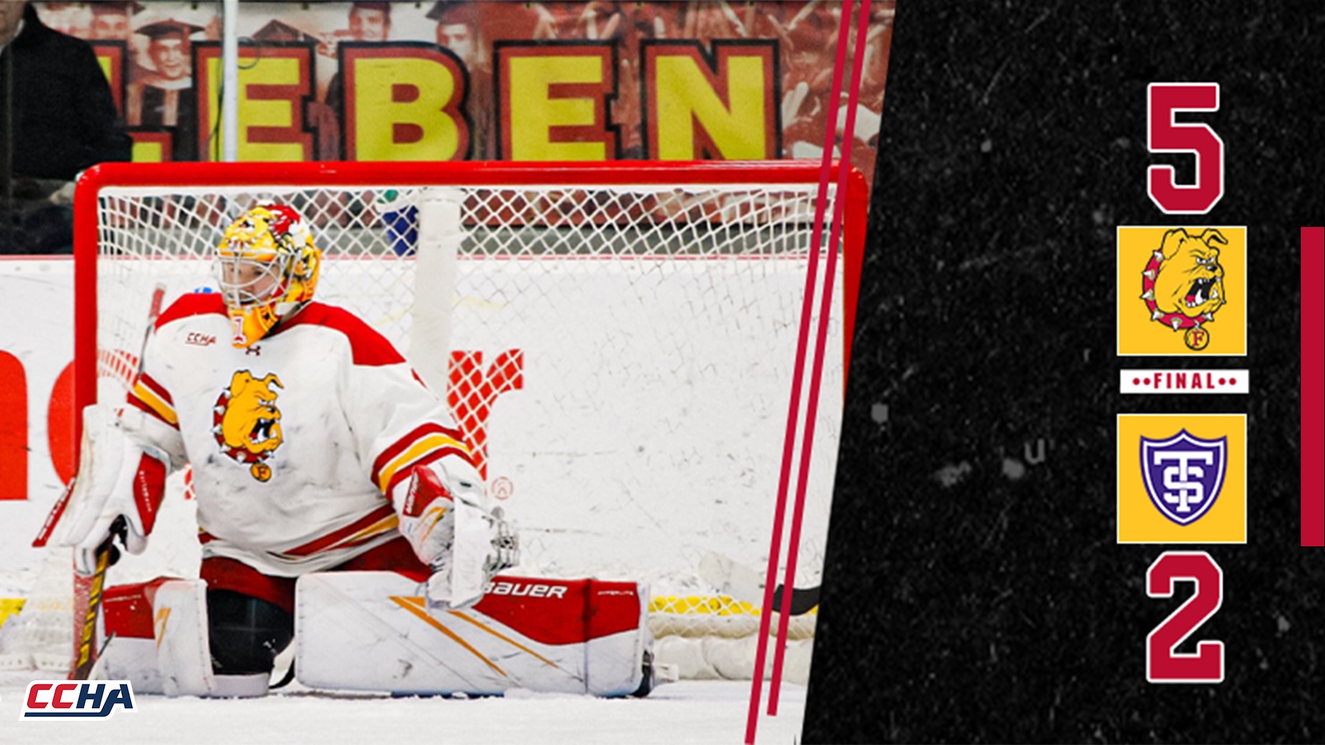 Bulldog Hockey Wins First Regulation Game of the Season with 5-2 Victory Over St. Thomas