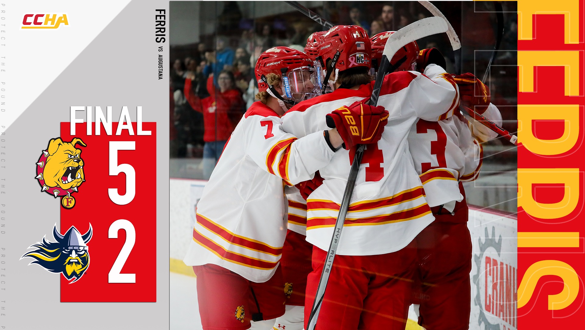 Four Skaters Score as Bulldog Hockey Tops Bemidji State in First CCHA Action