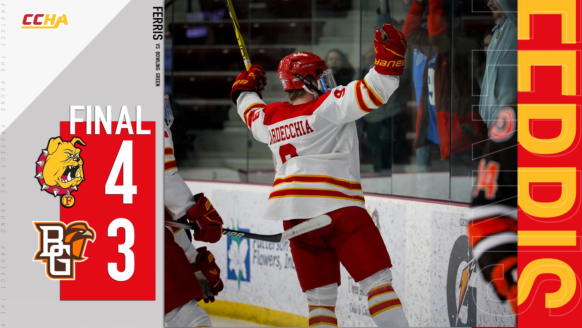 Ferris State Hockey Earns Split with Bowling Green After 4-3 Win Saturday