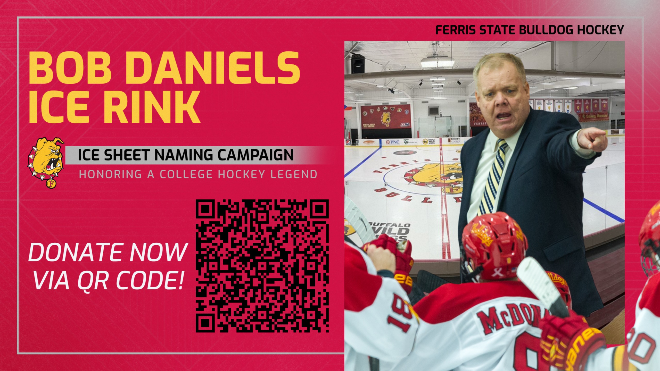 Ferris State Launches Campaign To Rename Ice For Coach Bob Daniels