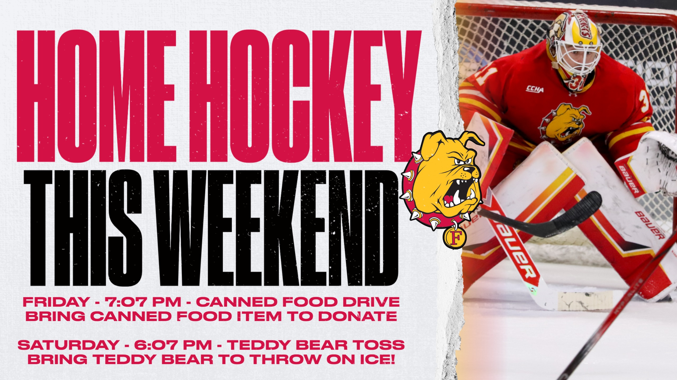Ferris State Hockey Hosts Augustana This Weekend; Donate To Two Important Causes