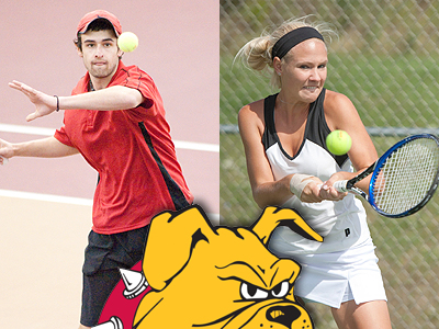 Bulldog Tennis Teams Split Matches