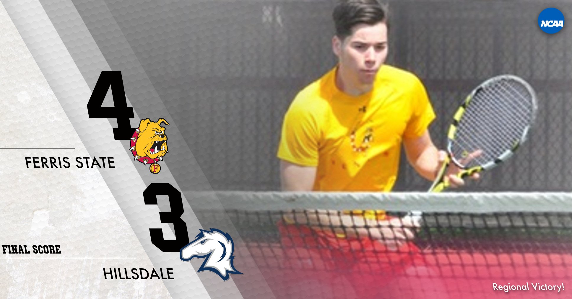 Ferris State Pushes Men's Tennis Win Streak To Four-Straight With Big Regional Triumph